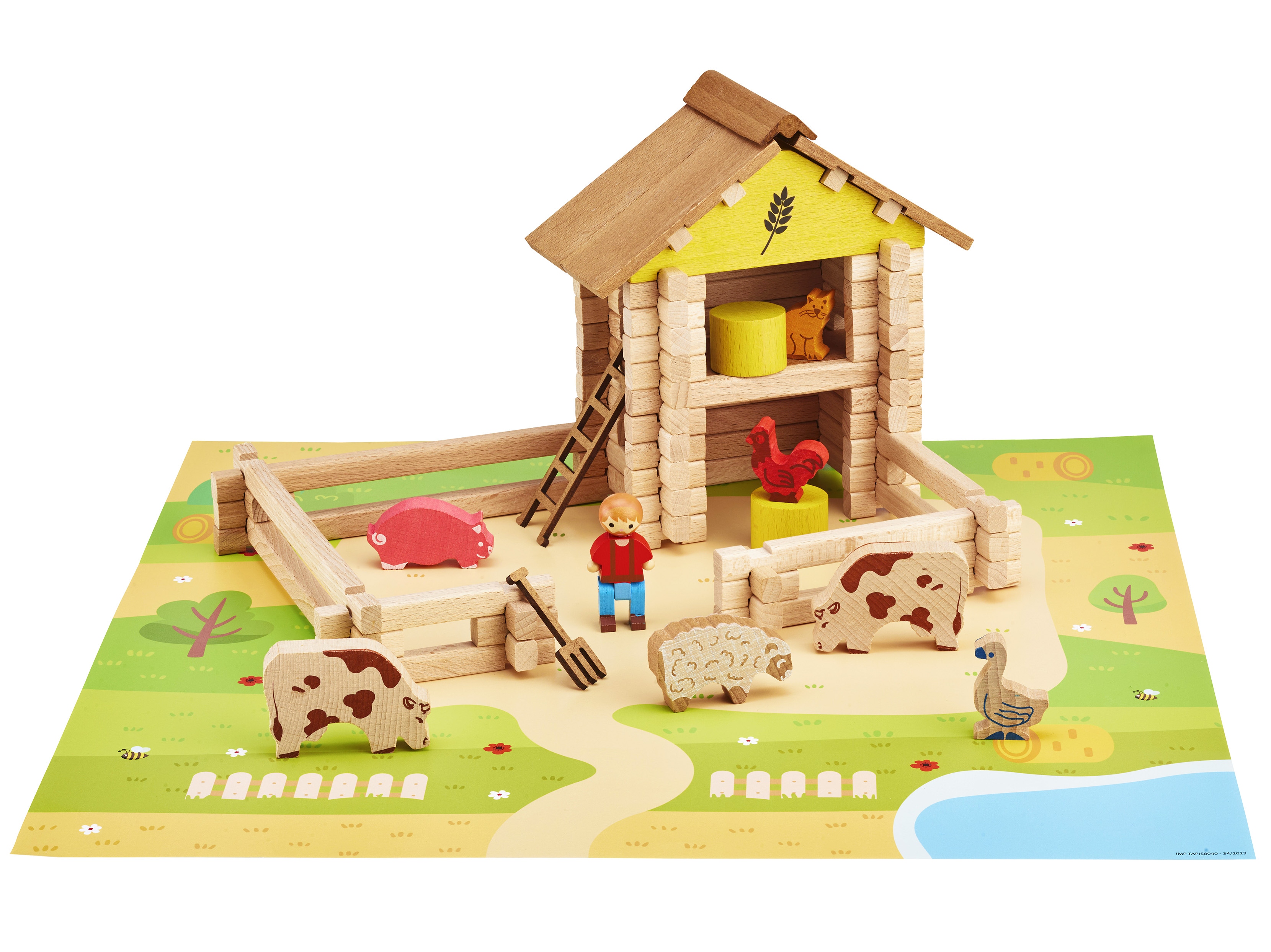 Ma ferme en bois 95 pieces Jeujura