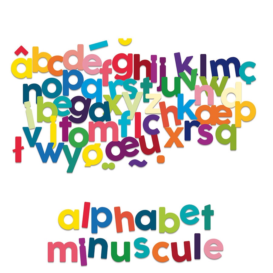 Magnets en bois Alphabet minuscules Vilac