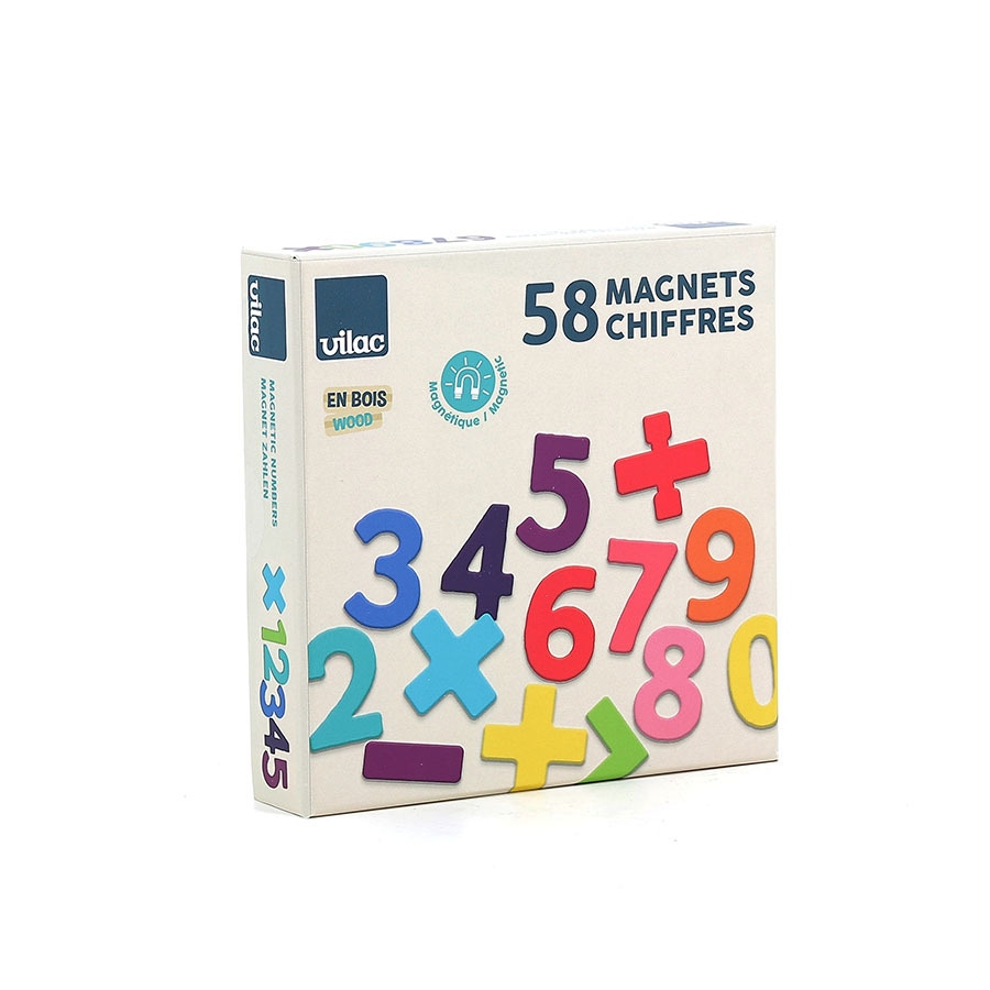 Magnets en bois chiffres Vilac