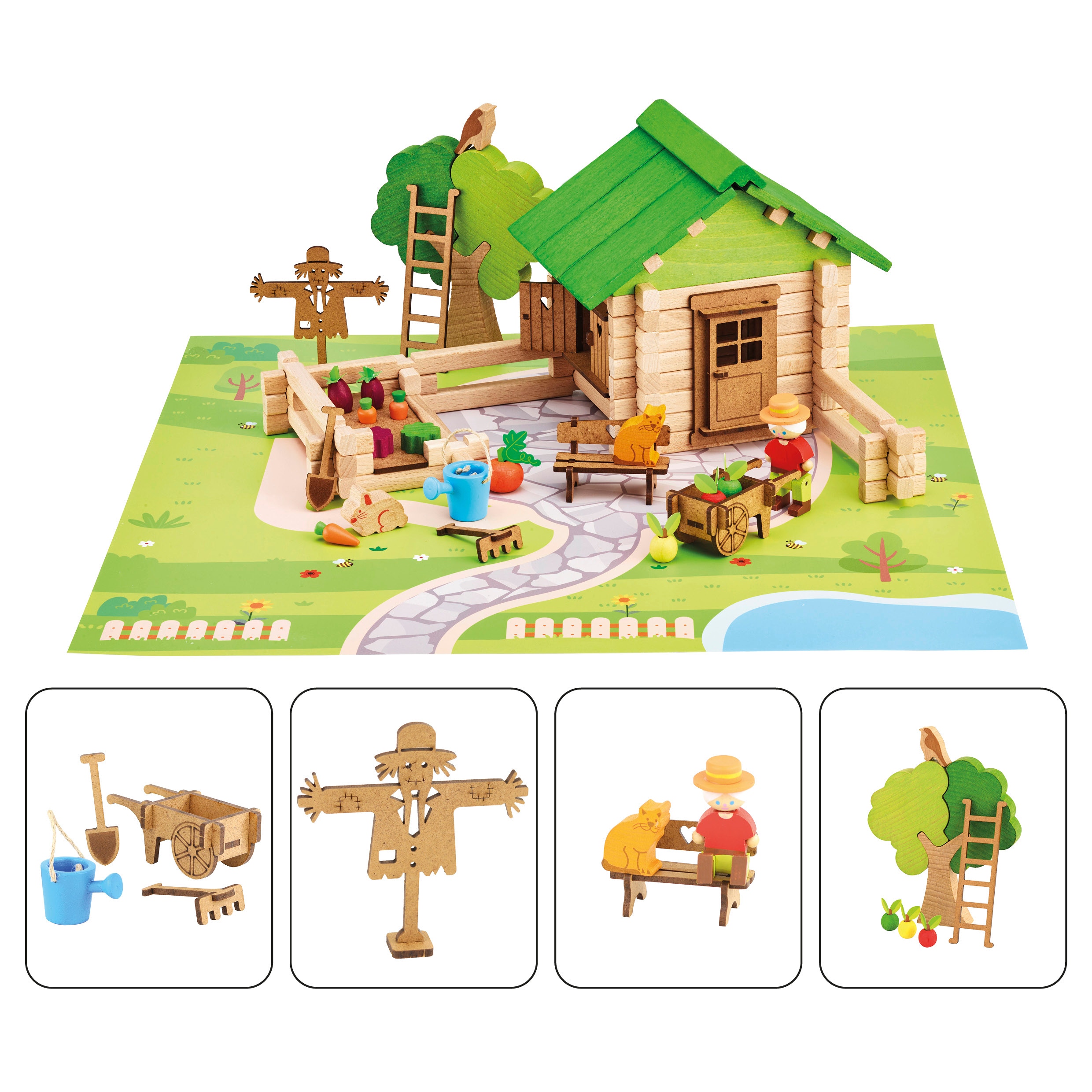 Maison et jardin 135 pieces Jeujura