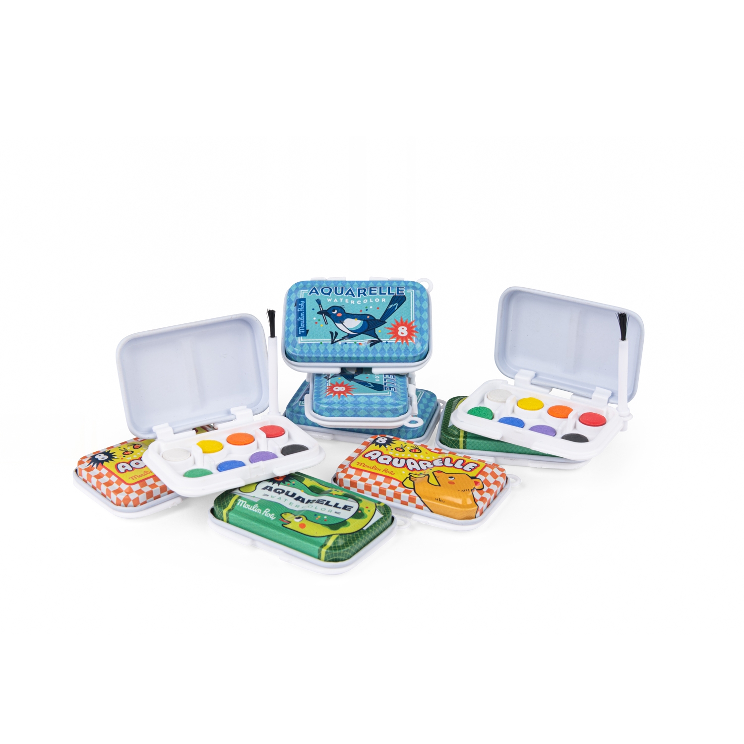 Mini palette aquarelle verte Les Petites Merveilles Moulin Roty