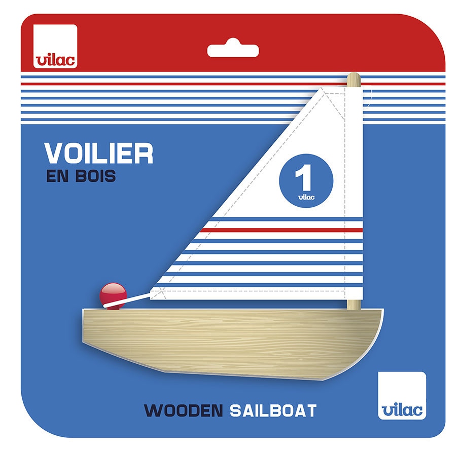 Mon premier voilier de bain en bois Vilac