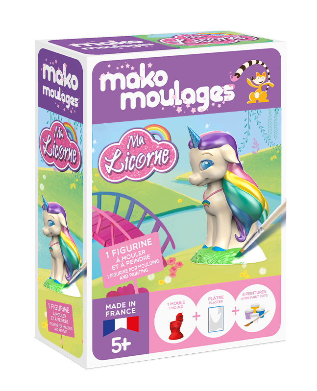 Moulage ma Licorne Arc en Ciel Mako Moulages