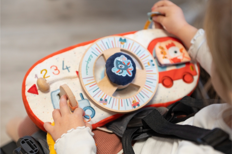 Panneau d'activites Ferme en voiture Lilliputiens