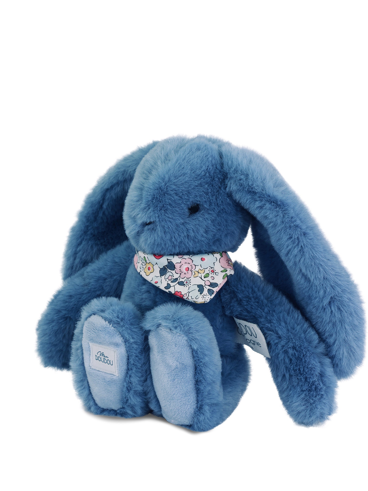 Peluche Lapin Bleu 25 cm Doudou et compagnie