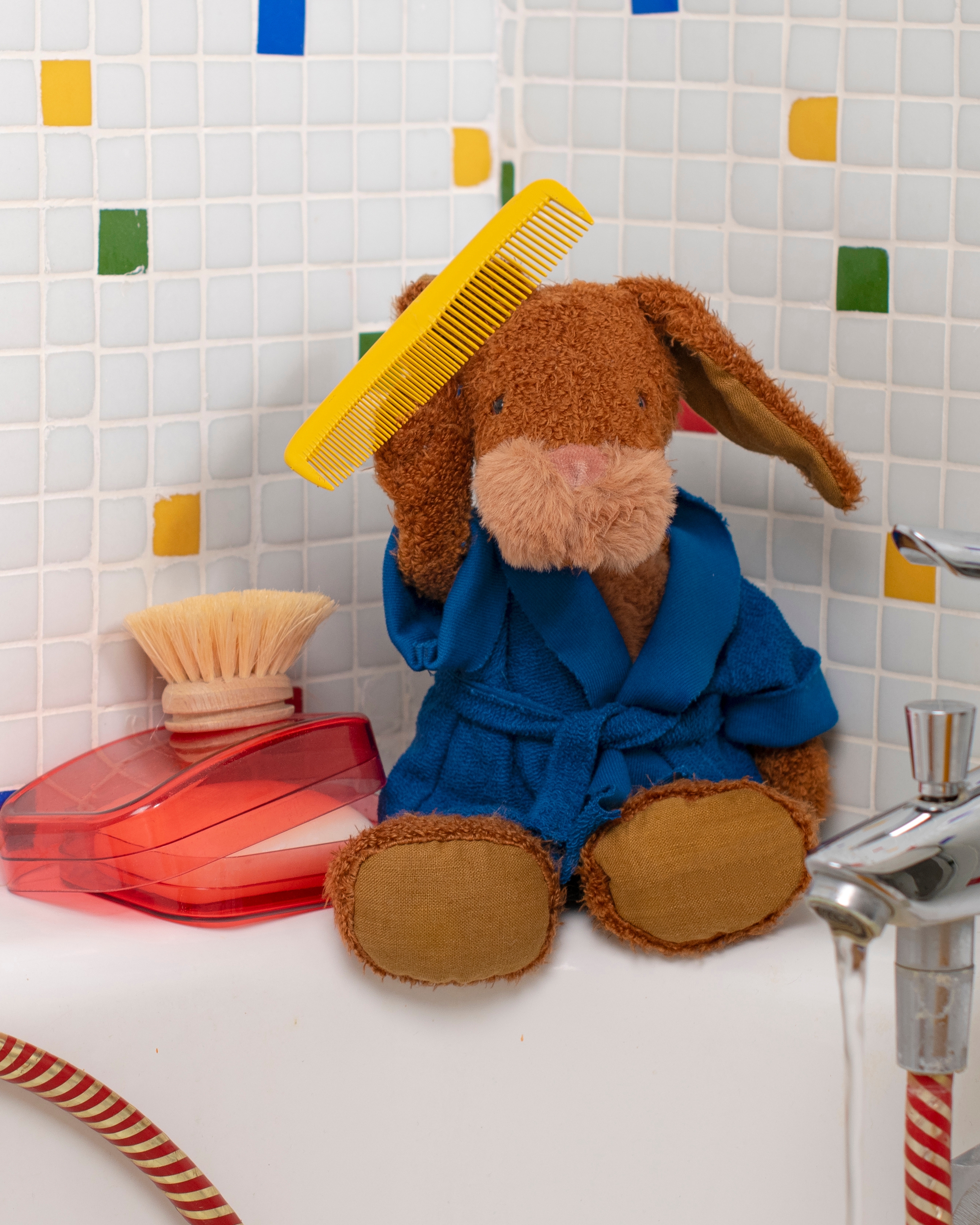 Peluche petit lapin Les Baba Bou Moulin Roty