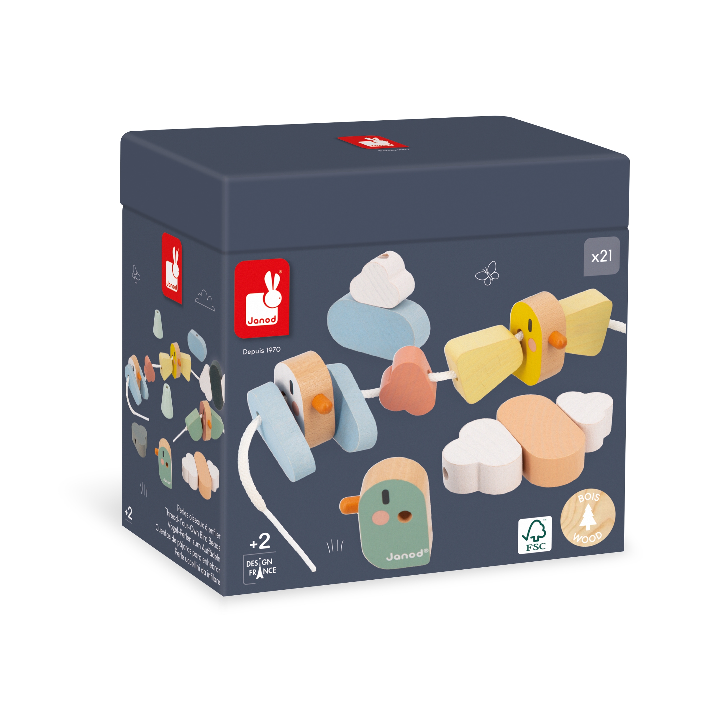 Perles Oiseaux Sweet Cocoon Janod