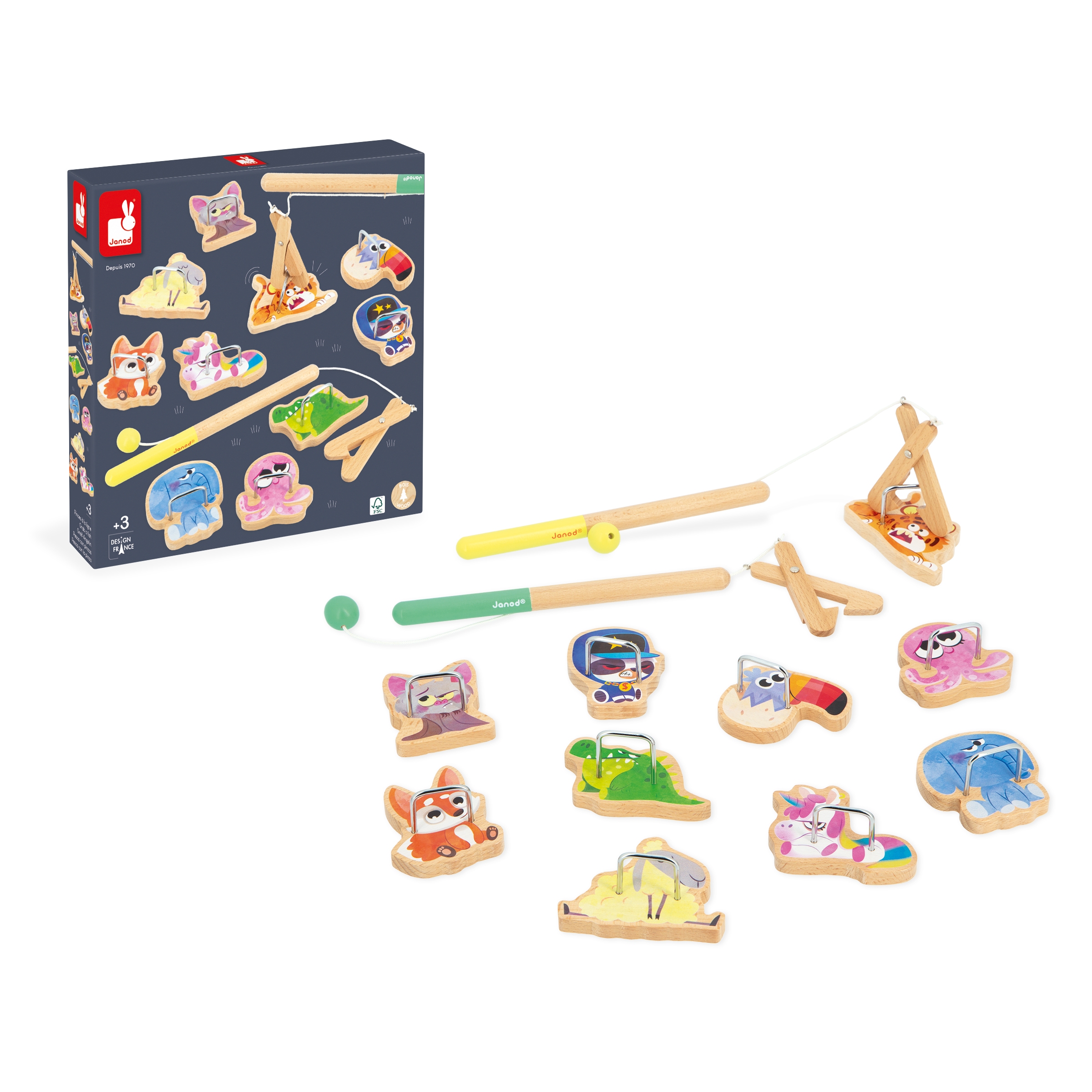 Pinces a la ligne Applepop Janod