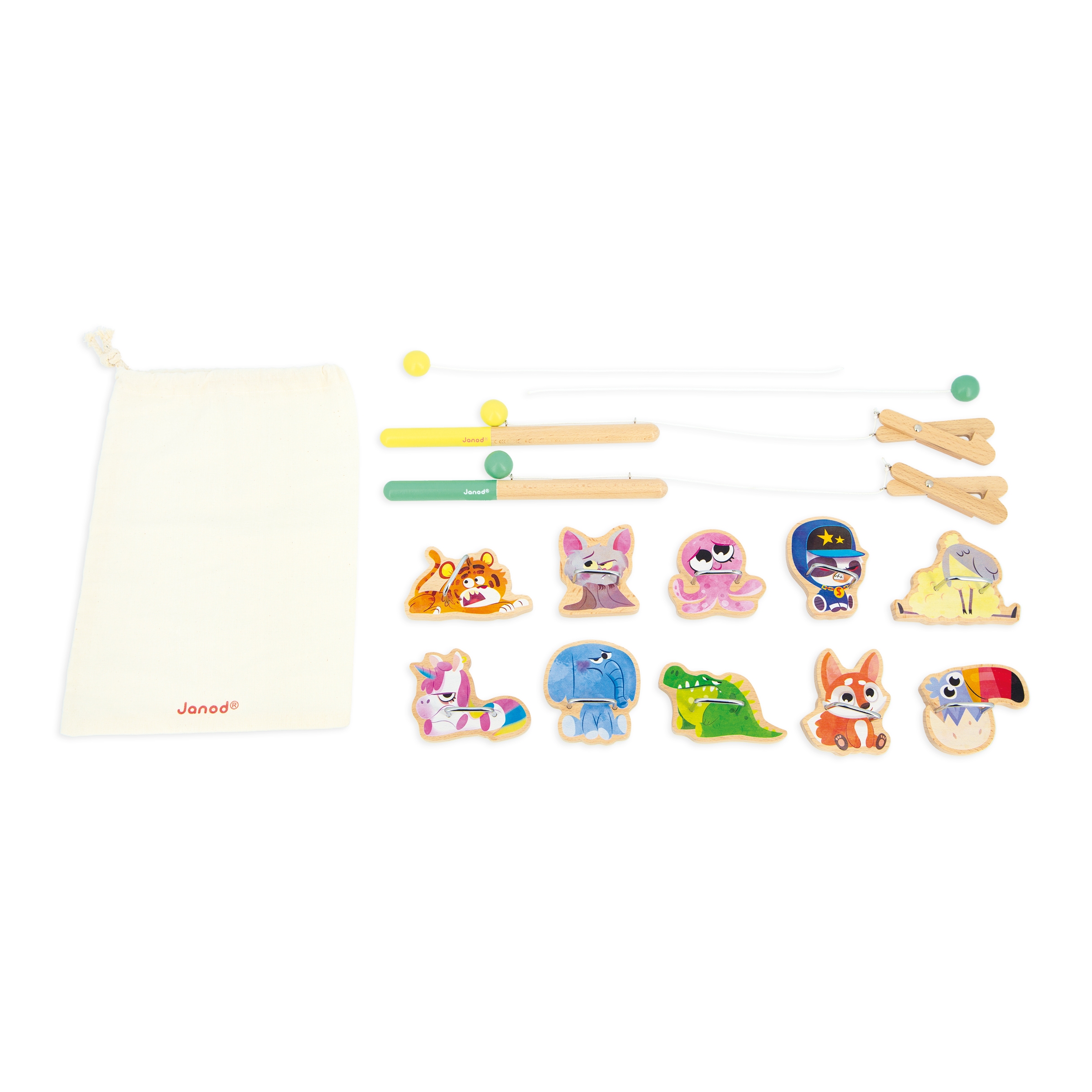 Pinces a la ligne Applepop Janod