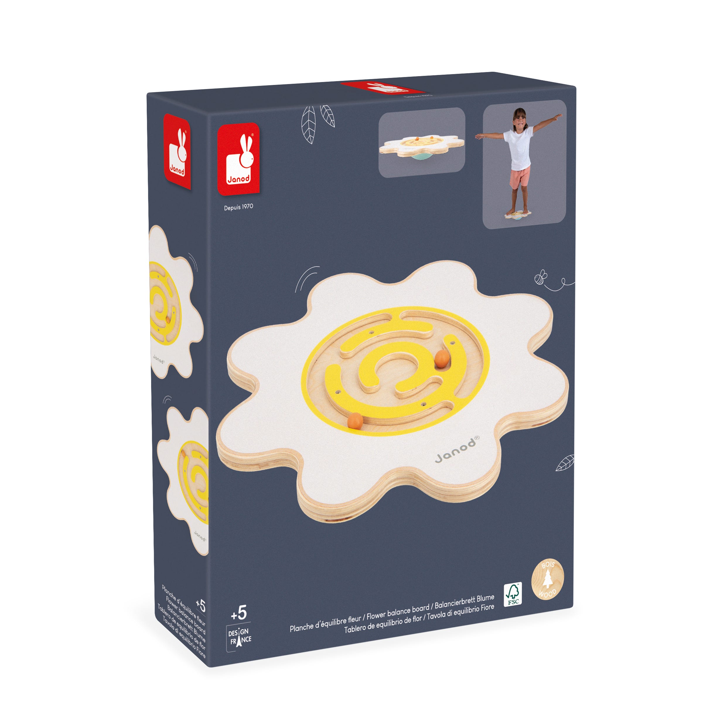 Planche d'equilibre Fleur Sweet Cocoon Janod