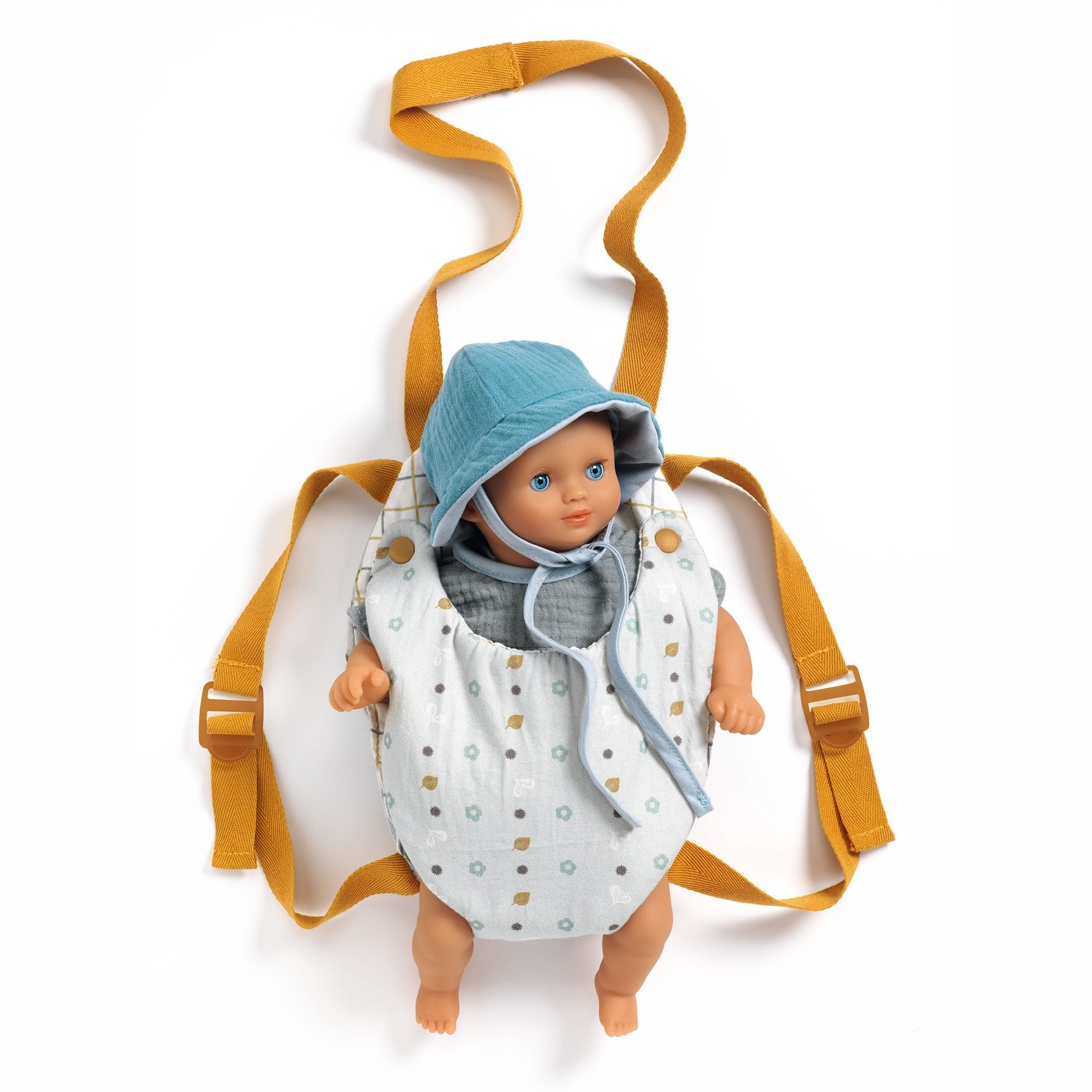 Porte bebe pour poupon Blue Gray Pomea Djeco