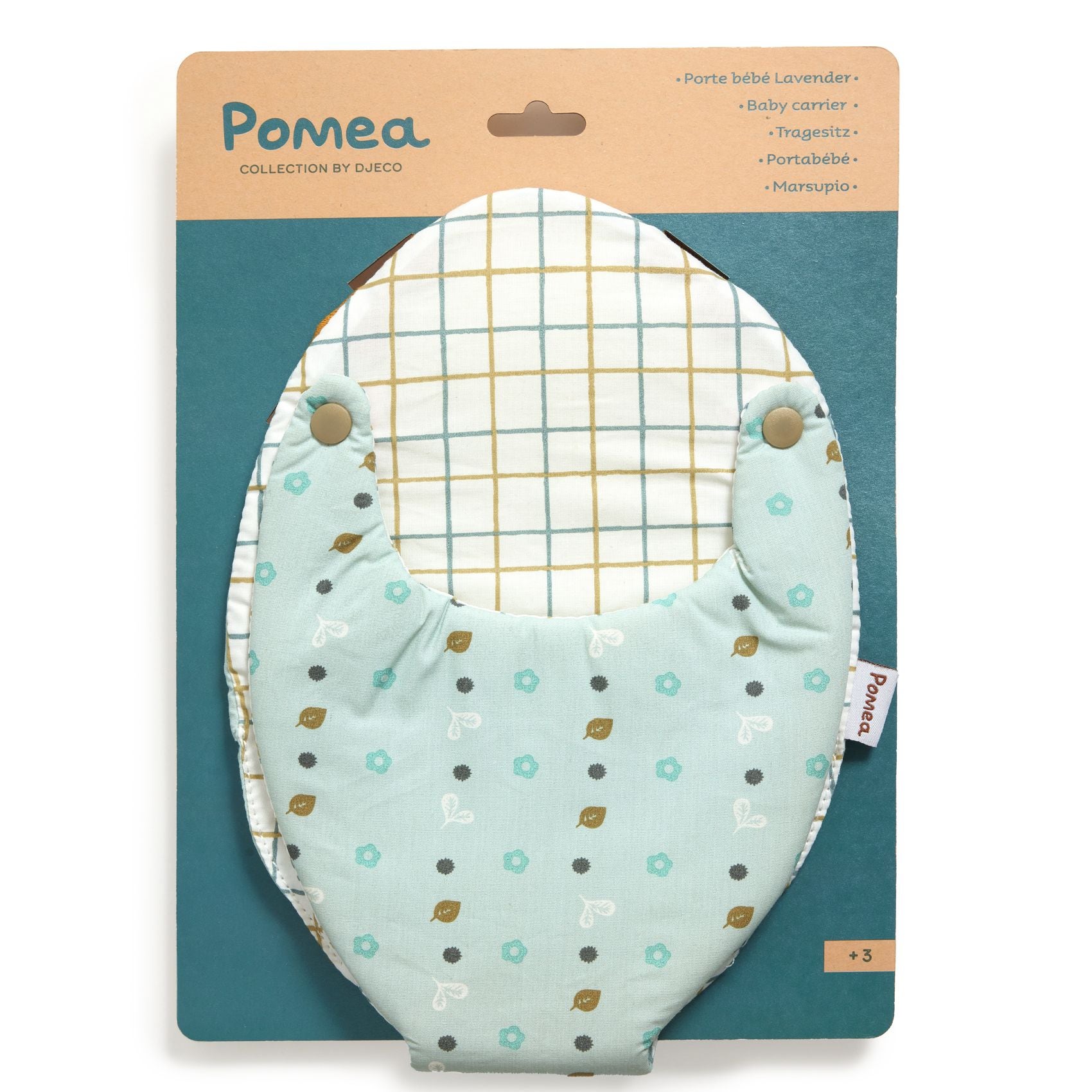Porte bebe pour poupon Blue Gray Pomea Djeco