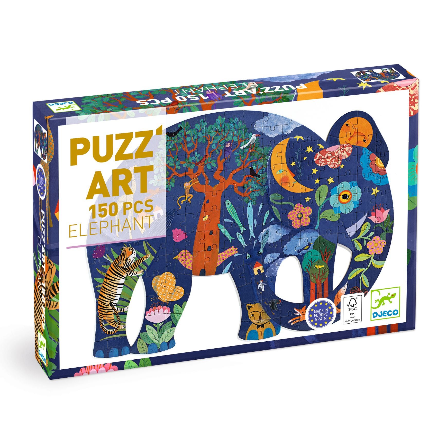 Puzz Art Elephant 150 pcs Djeco