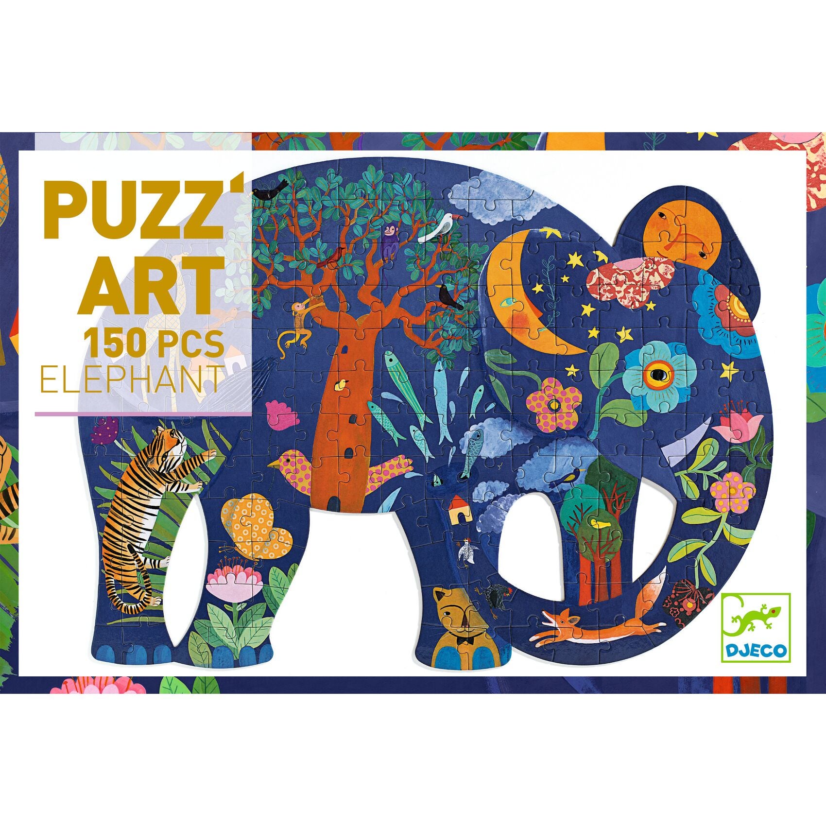 Puzz Art Elephant 150 pcs Djeco