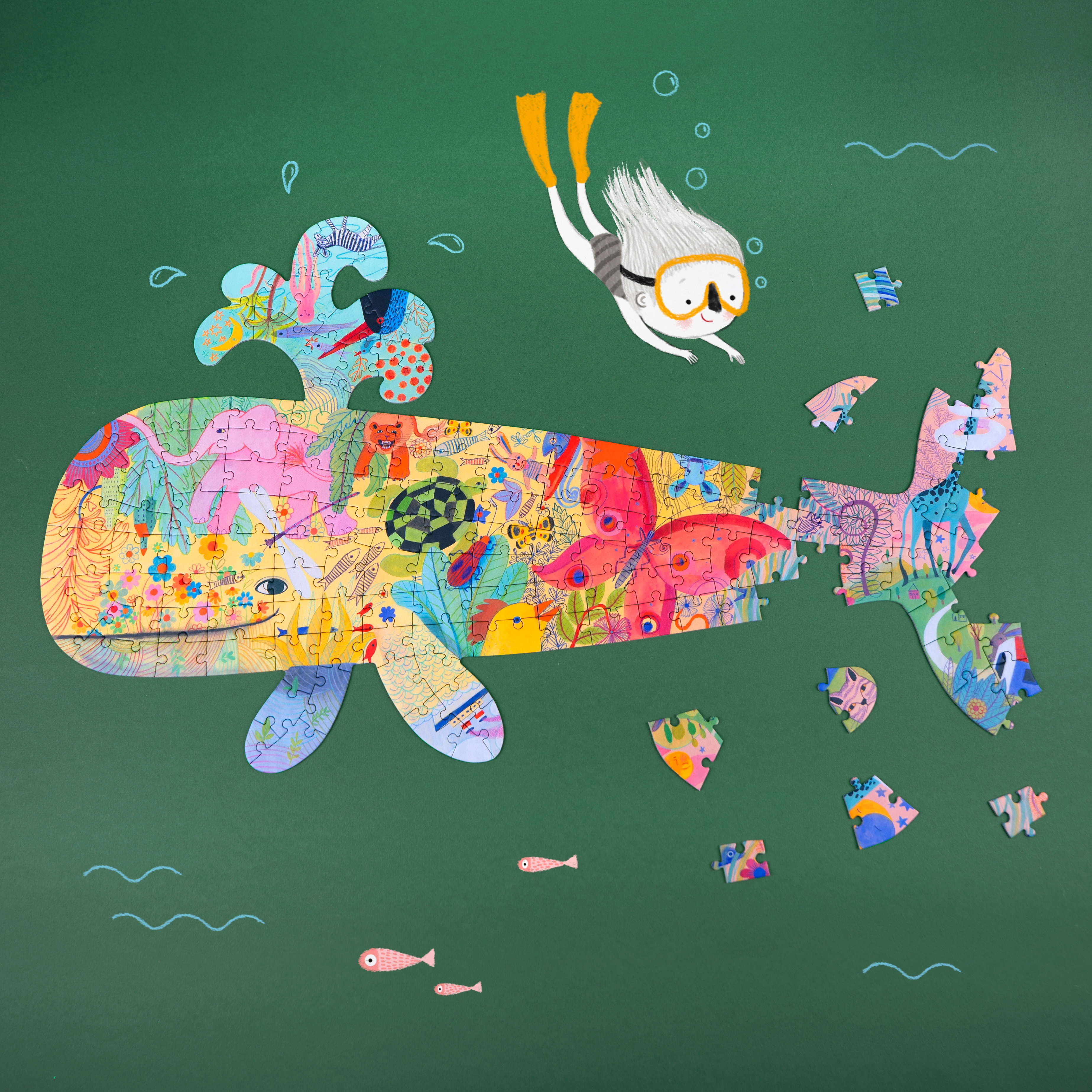 Puzz Art Whale 150 pcs Djeco