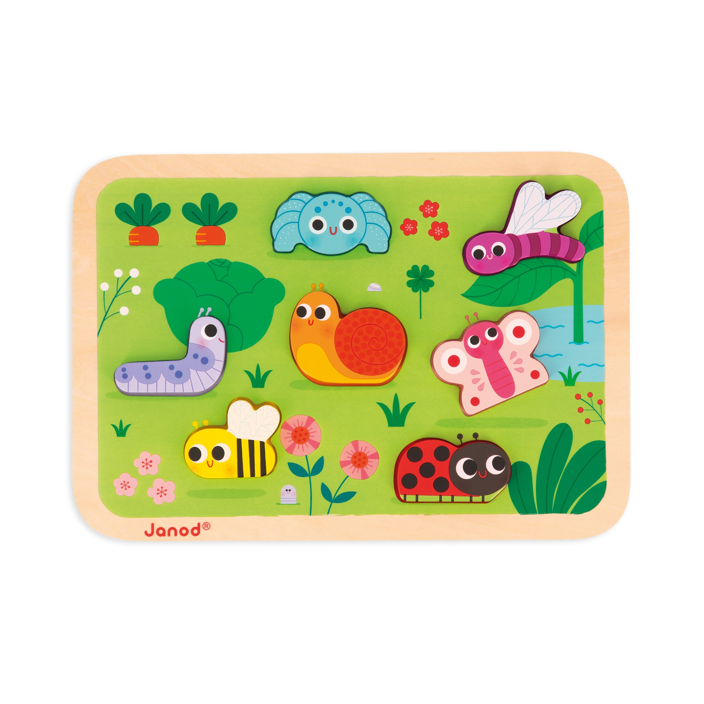Puzzle Chunky le jardin Janod