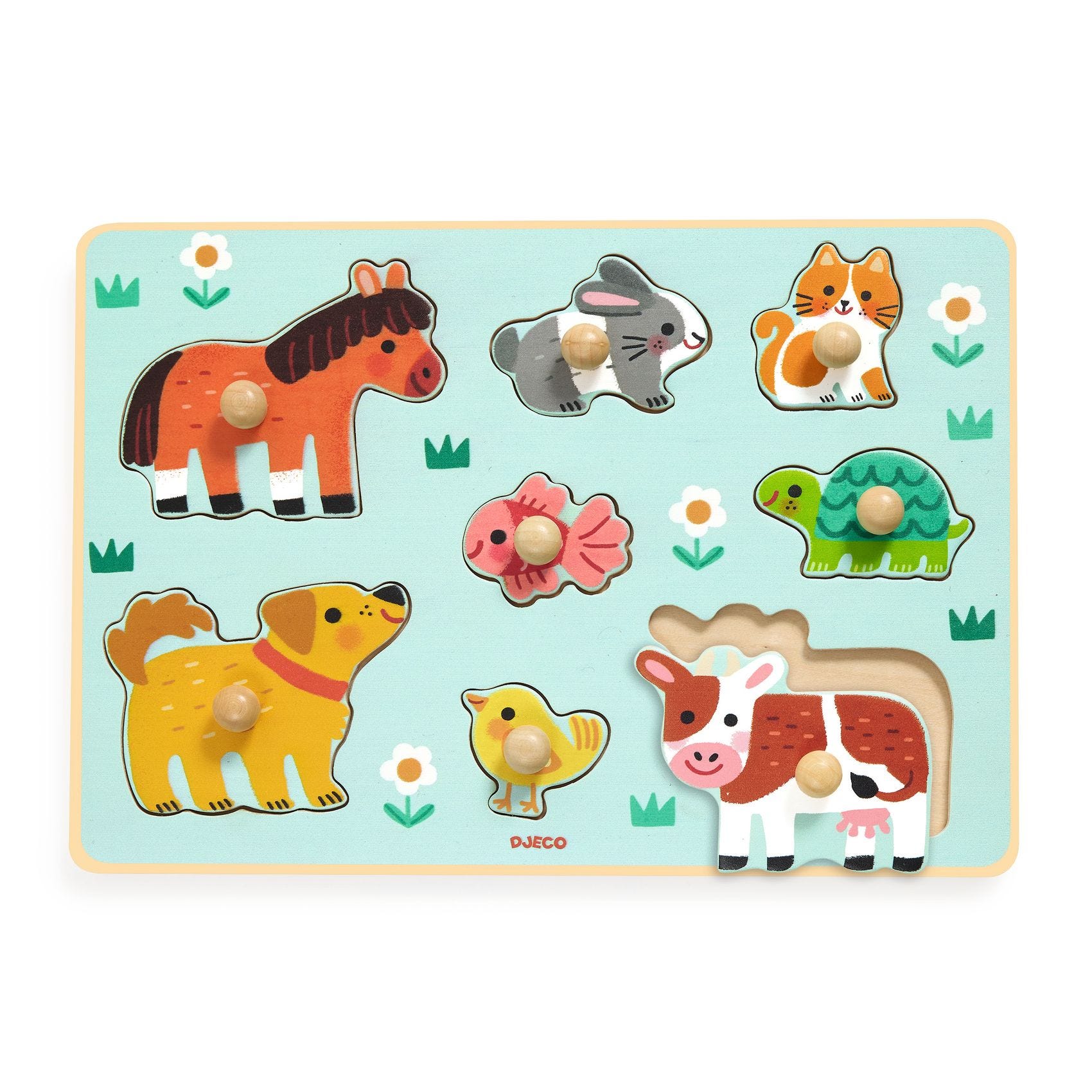 Puzzle Encastrement la Ferme Dog'n'go Djeco