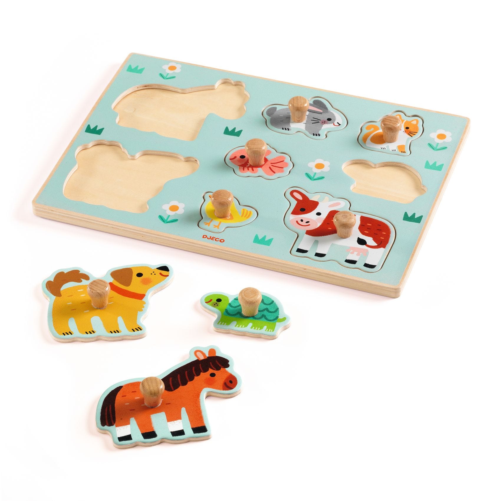 Puzzle Encastrement la Ferme Dog'n'go Djeco