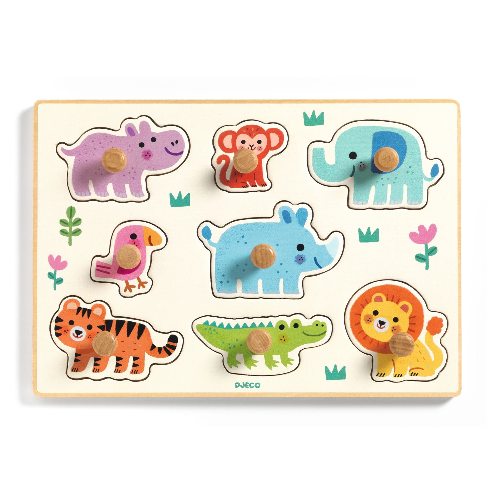 Puzzle Encastrement la Savane Hippo'n'go Djeco