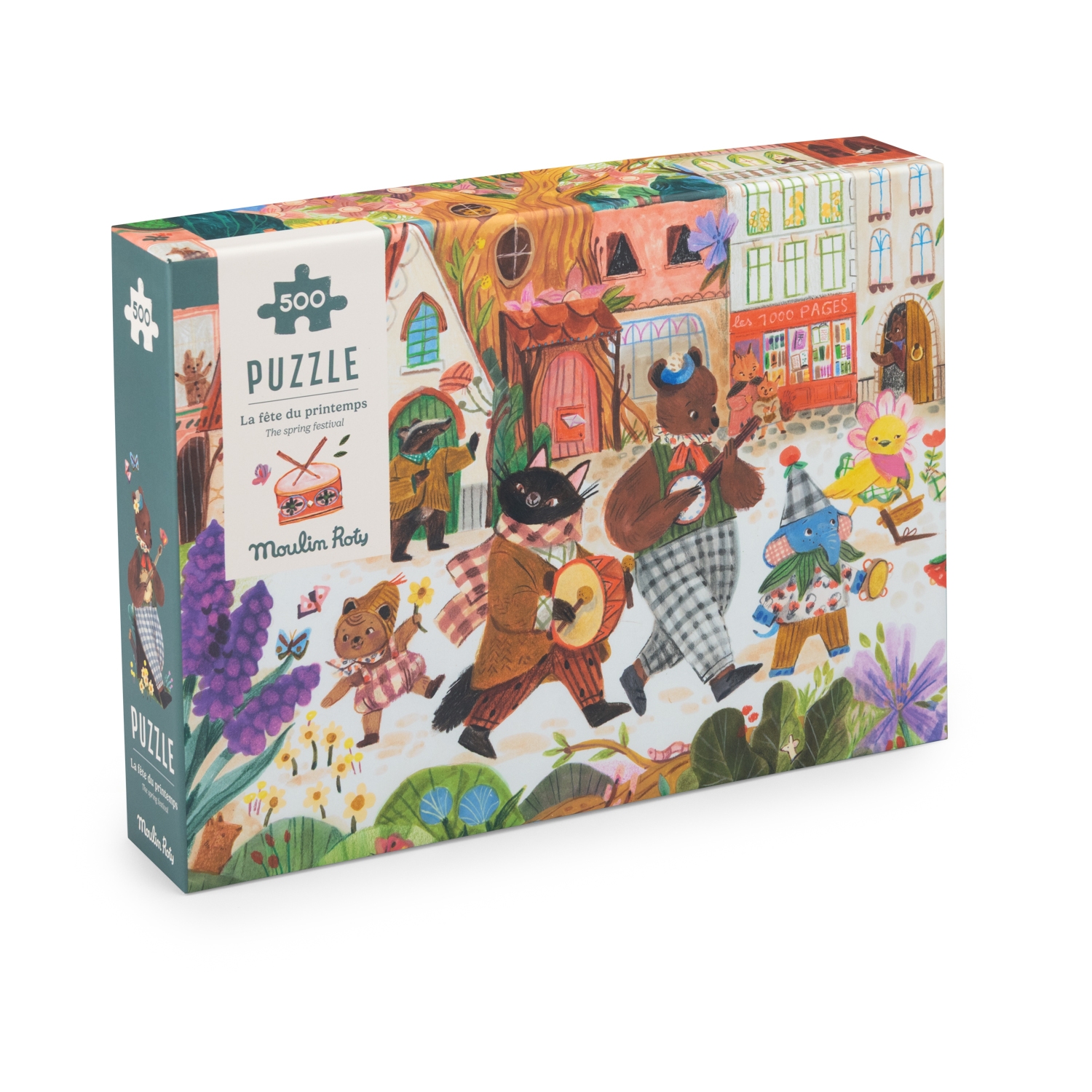 Puzzle La fete du printemps 500 pcs Les Minouchkas Moulin Roty
