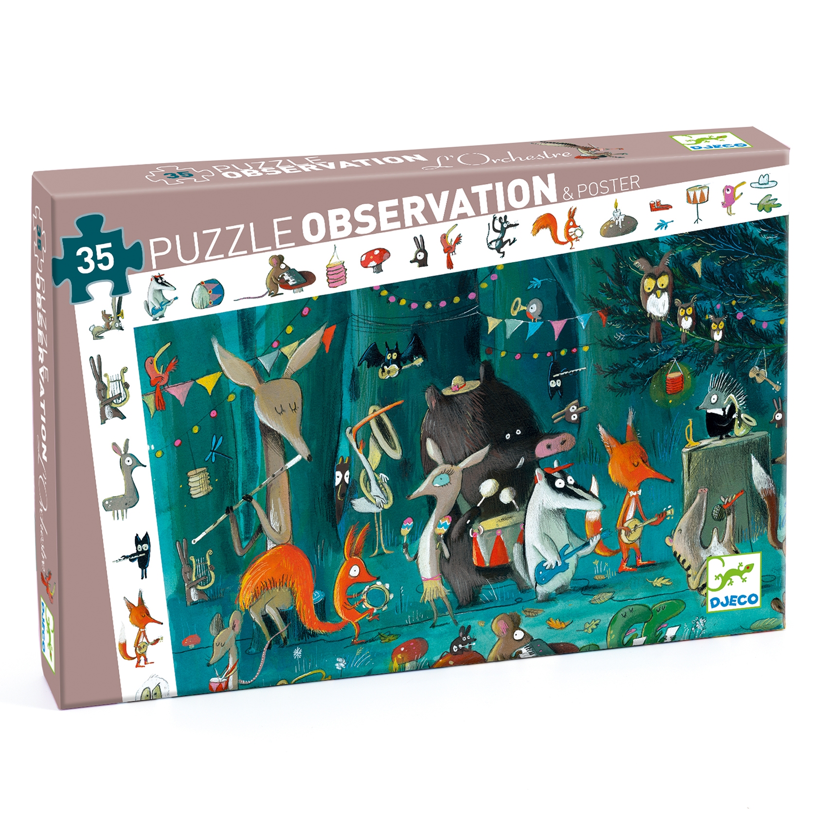 Puzzle d'observation l'Orchestre 35 pcs Djeco