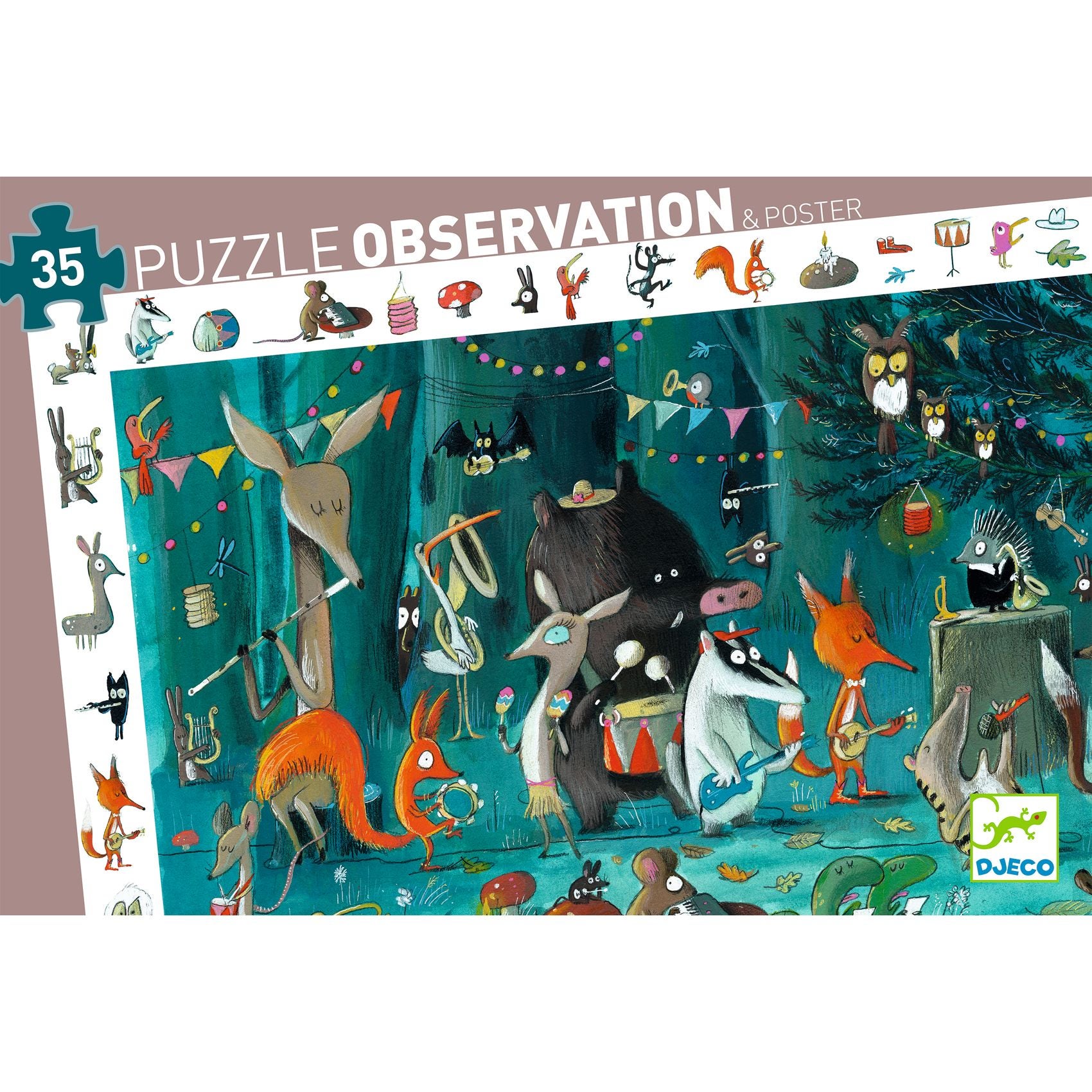 Puzzle d'observation l'Orchestre 35 pcs Djeco