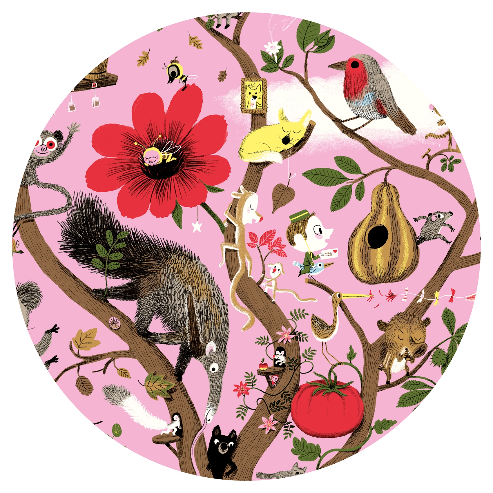 Puzzle gallery Arbracadabra 200 pcs Djeco