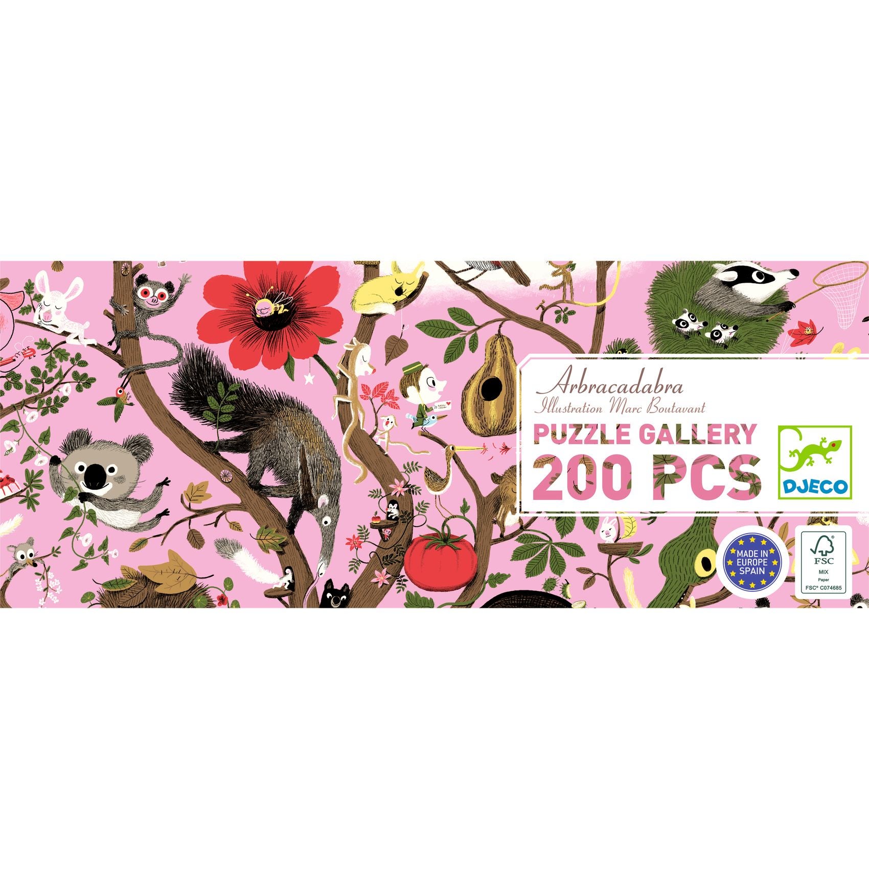 Puzzle gallery Arbracadabra 200 pcs Djeco