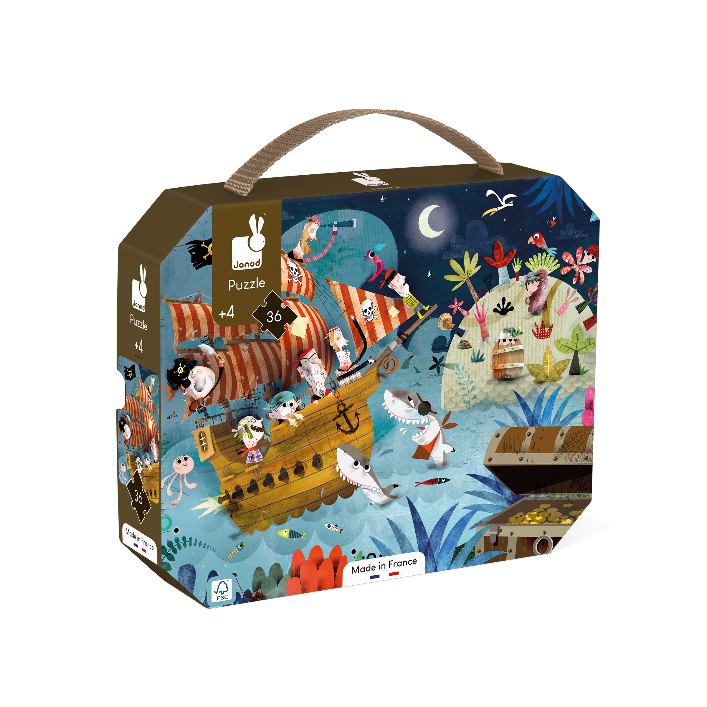 Puzzle la Chasse au Tresor 36 pcs Janod