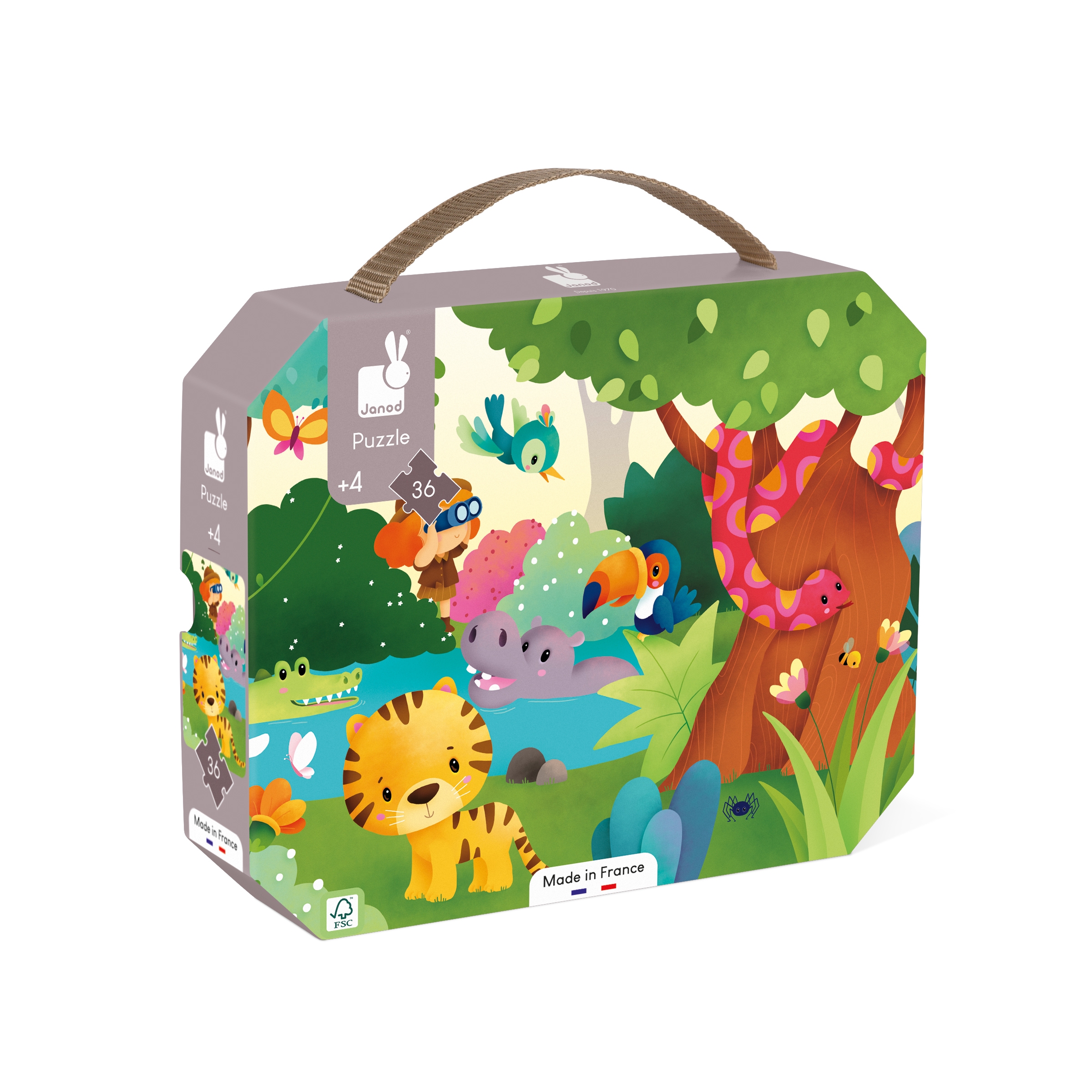 Puzzle les Animaux sauvages 36 pcs Janod