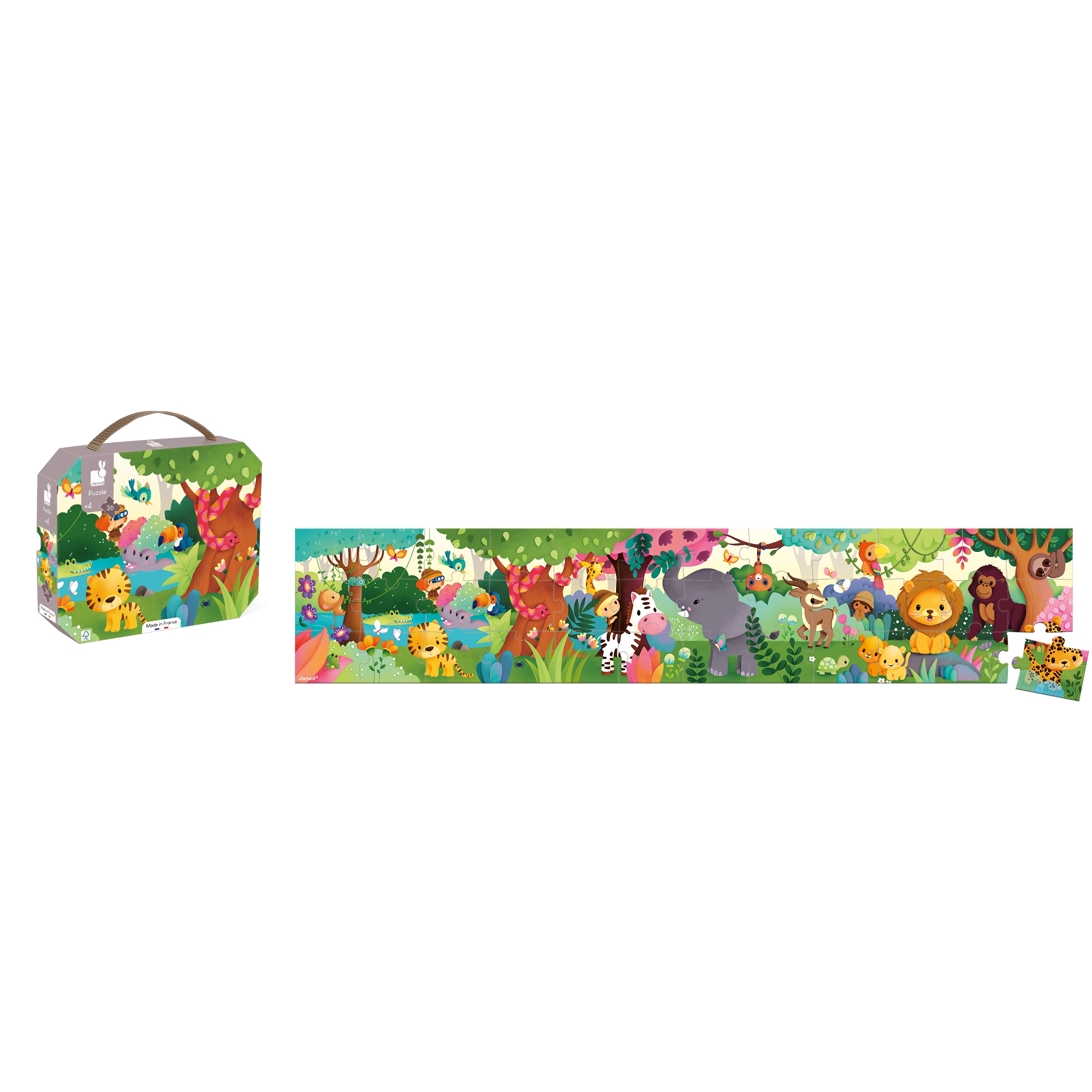 Puzzle les Animaux sauvages 36 pcs Janod