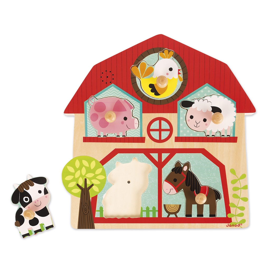 Puzzle musical Les Copains de la Ferme Janod