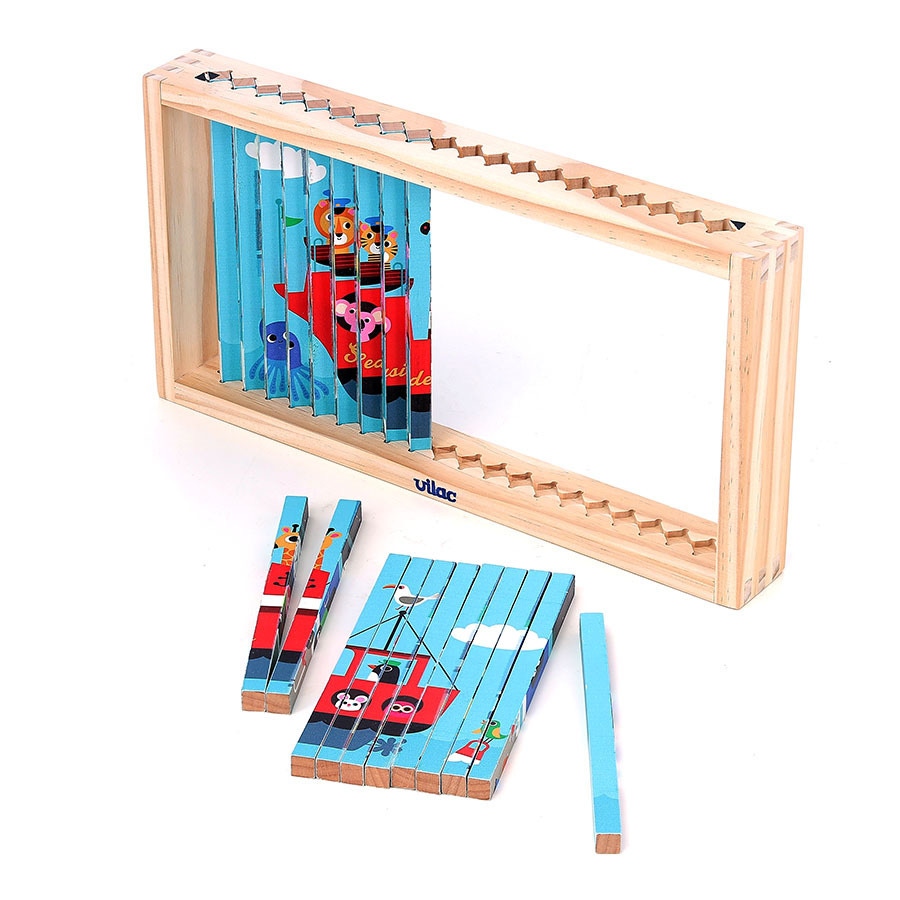 Puzzle trubble Les transports Vilac