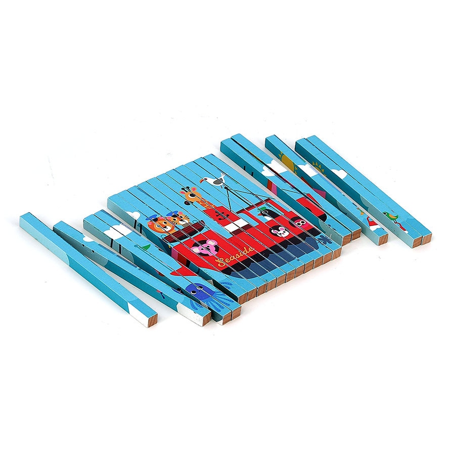 Puzzle trubble Les transports Vilac