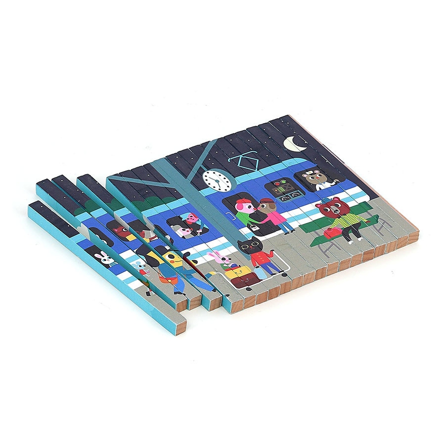 Puzzle trubble Les transports Vilac