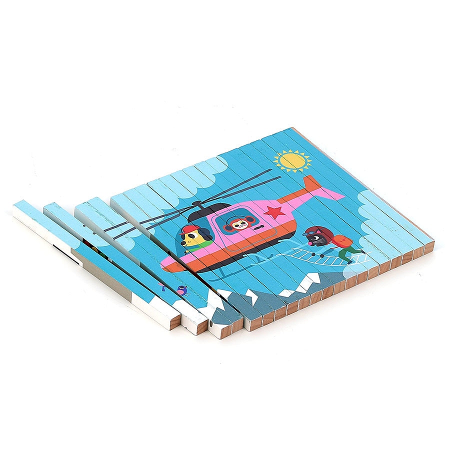 Puzzle trubble Les transports Vilac