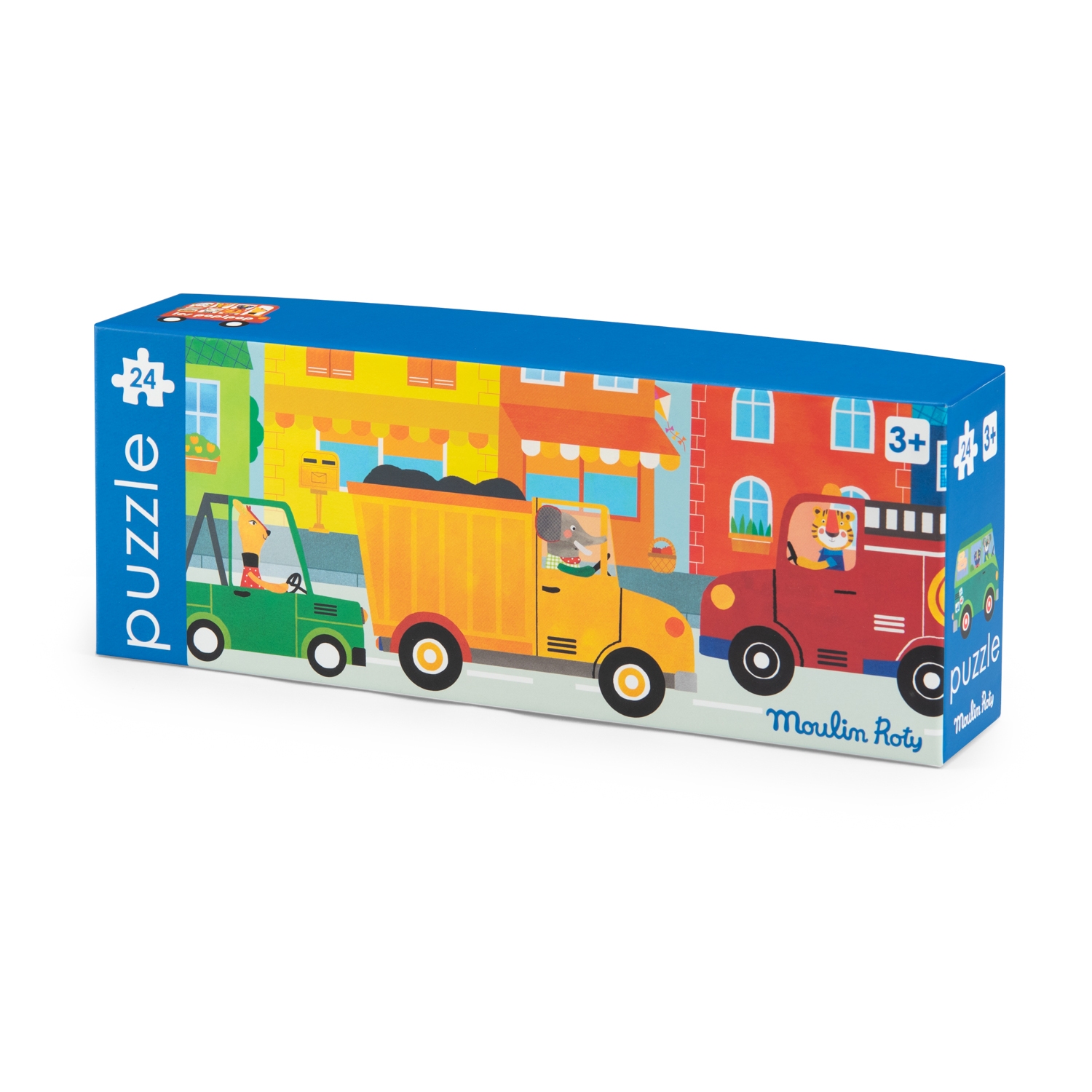 Puzzle vehicules 24 pcs Les Popipop Moulin Roty