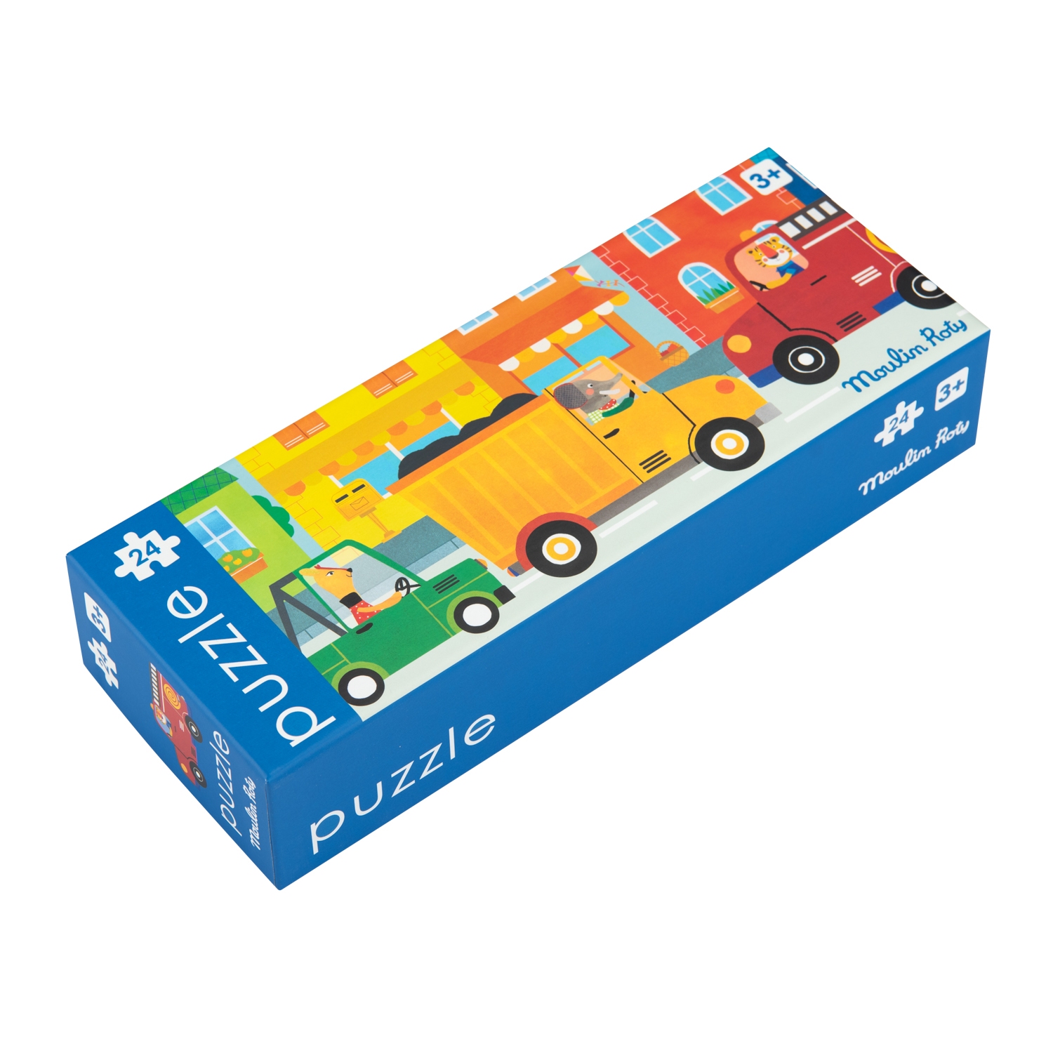 Puzzle vehicules 24 pcs Les Popipop Moulin Roty