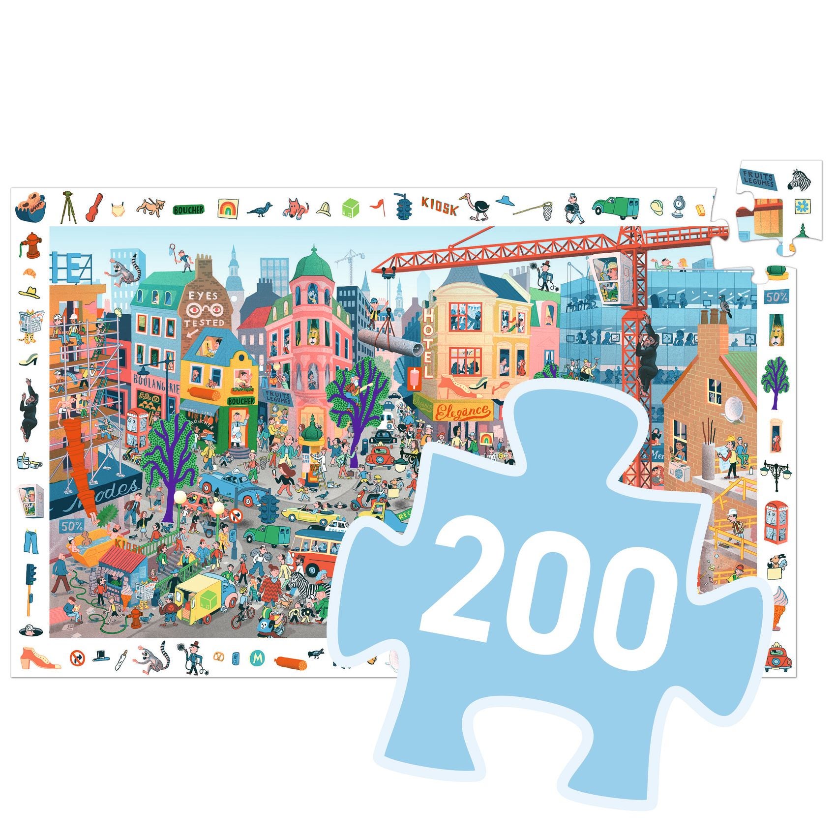 Puzzles observation La ville Djeco