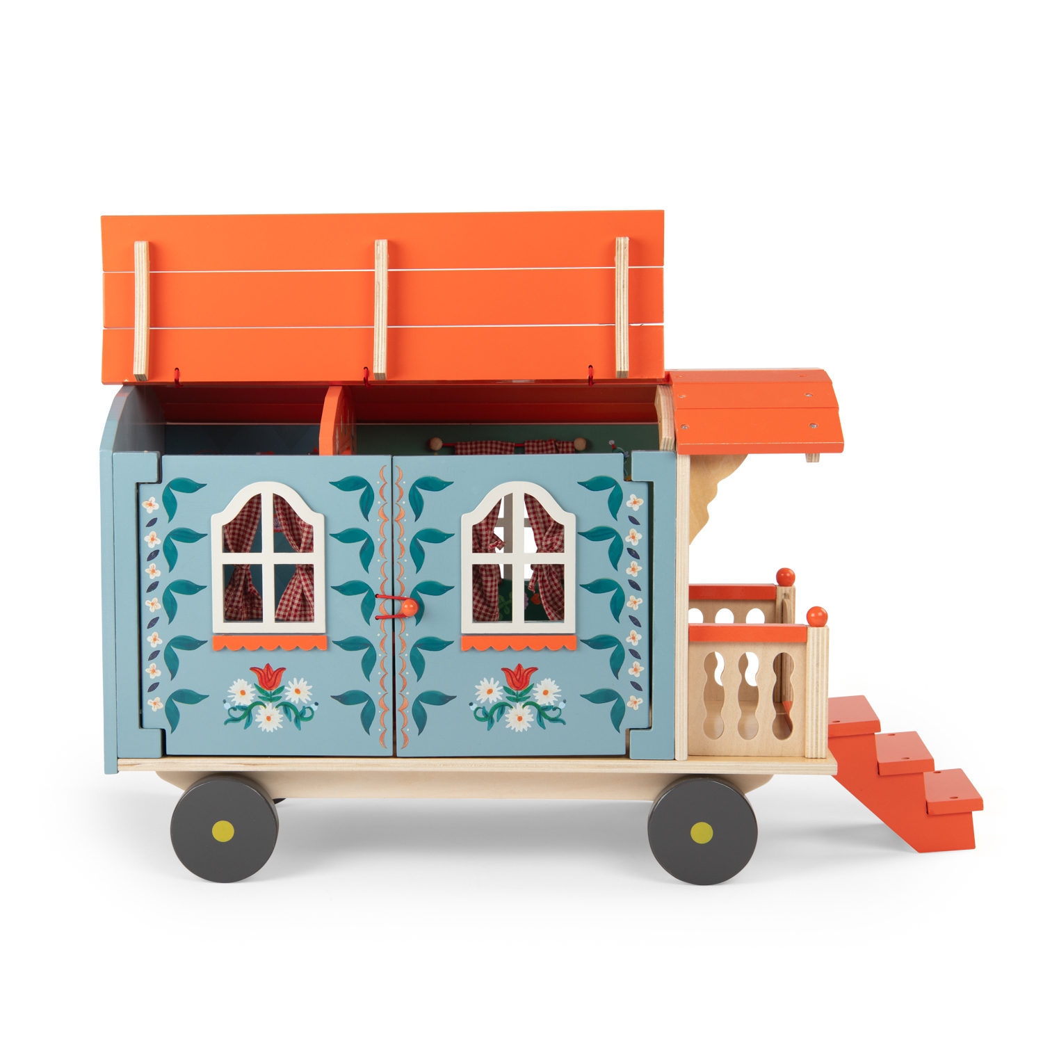 Roulotte en bois Les Minouchkas Moulin Roty