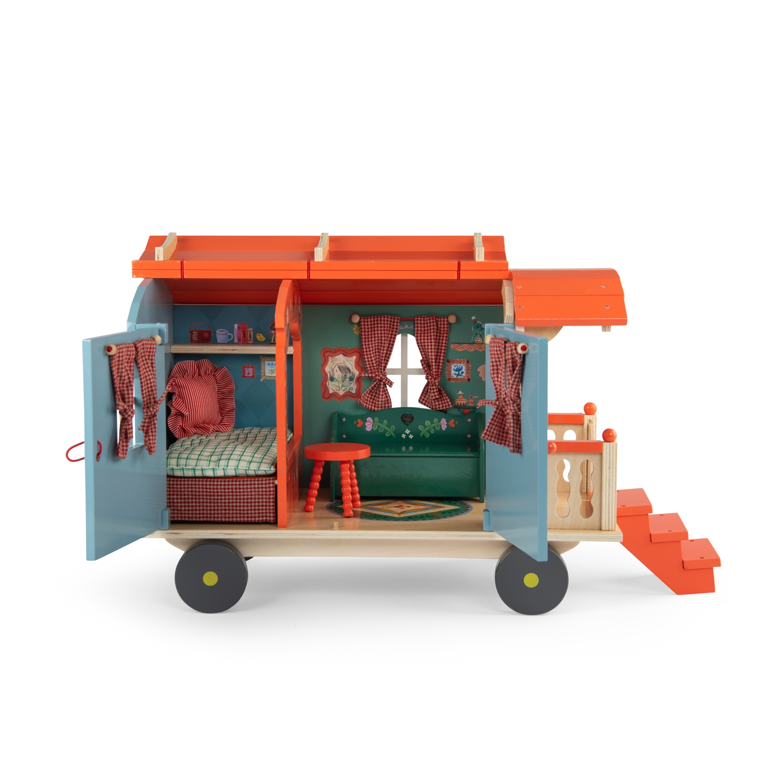 Roulotte en bois Les Minouchkas Moulin Roty