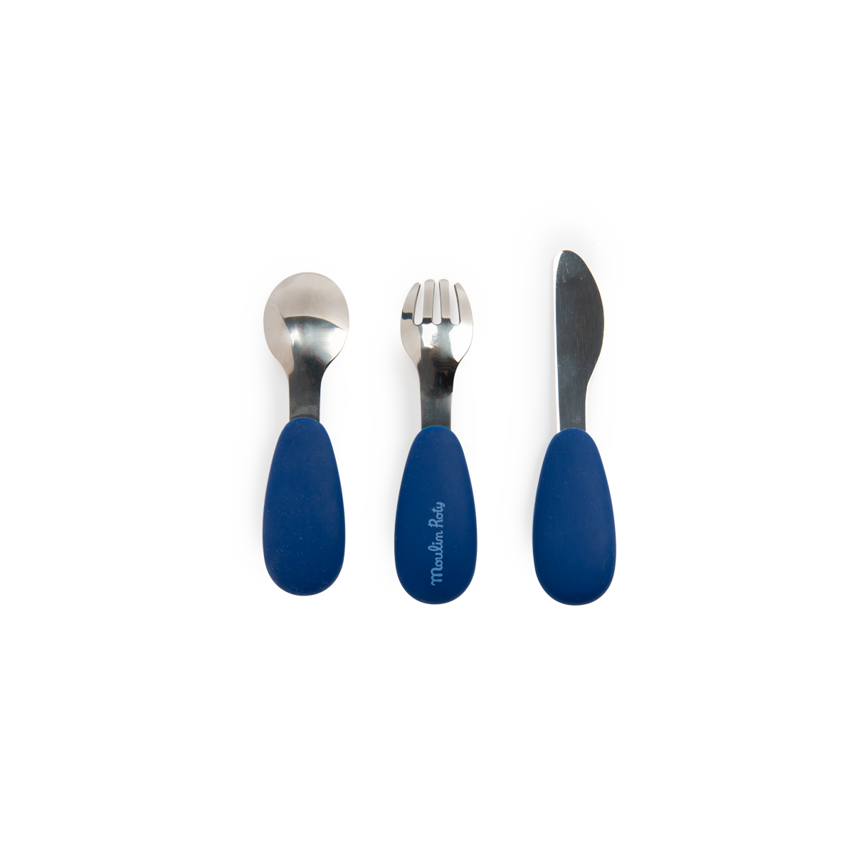 Set couverts silicone Puce  Pilou Moulin Roty