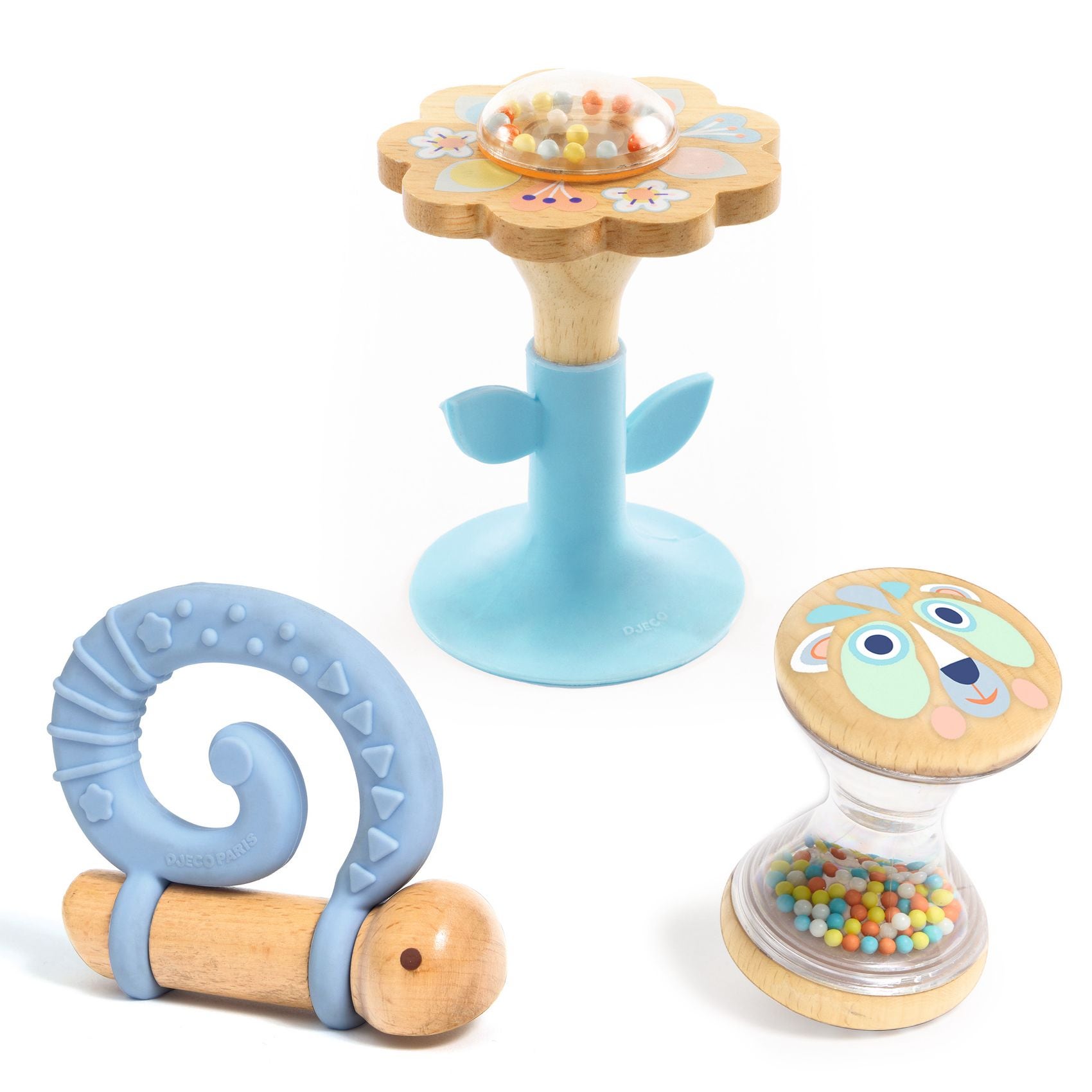 Set de 3 Hochets Babygifti Djeco