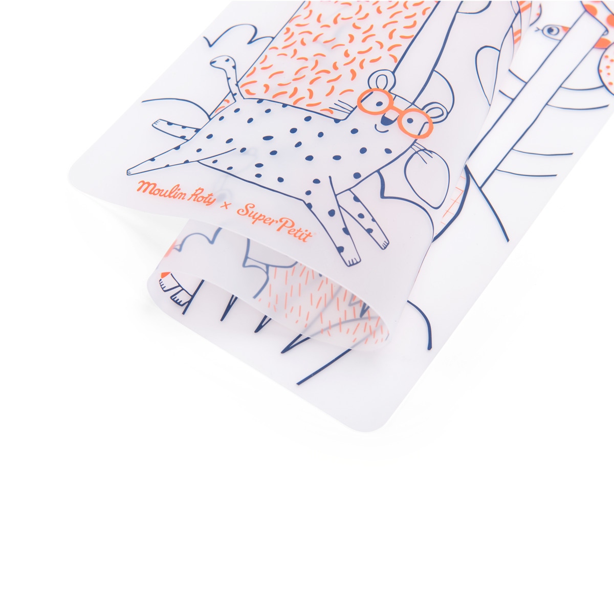 Set en silicone a colorier  5 feutres Les Toupitis Moulin Roty