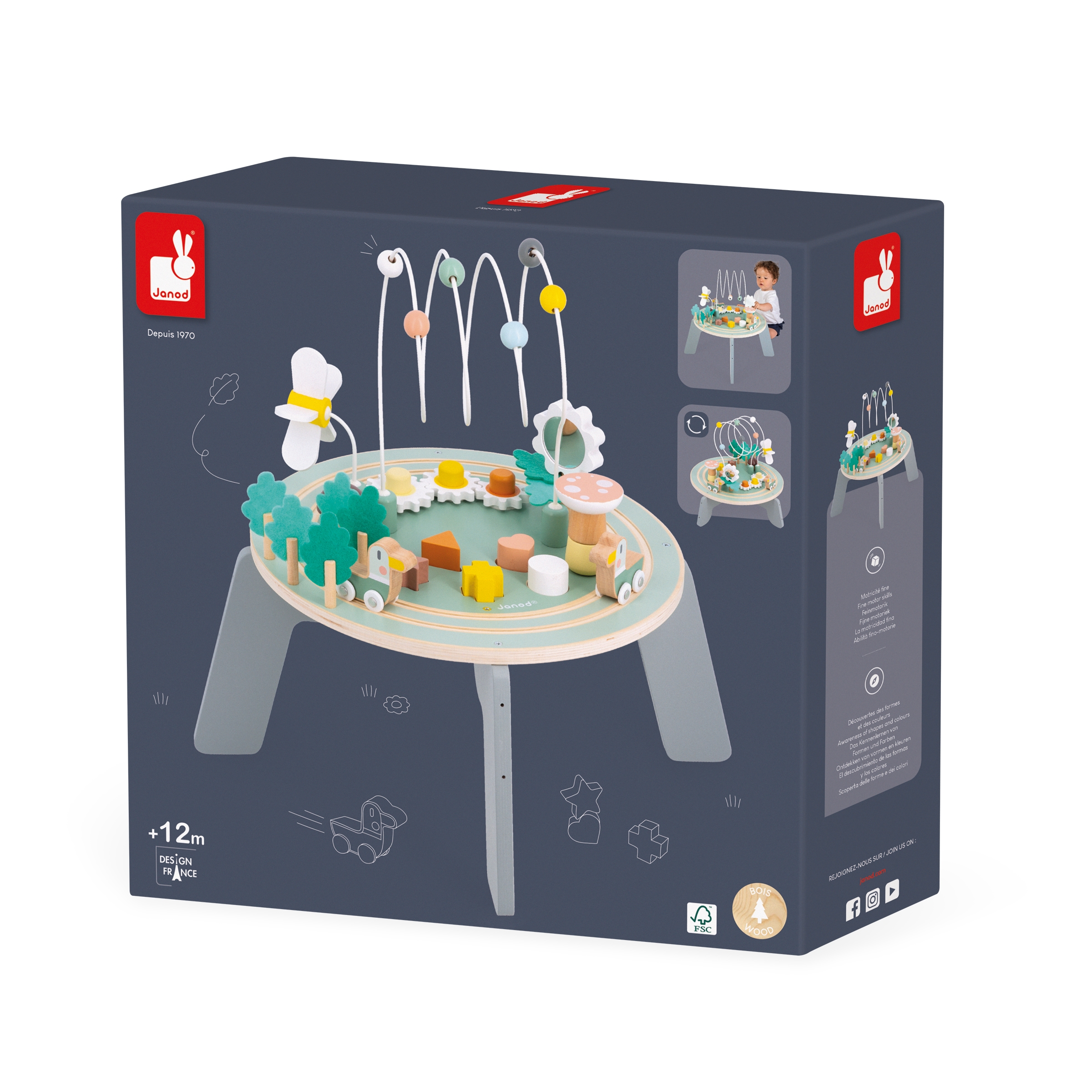 Table d'activites le Jardin Sweet Cocoon Janod