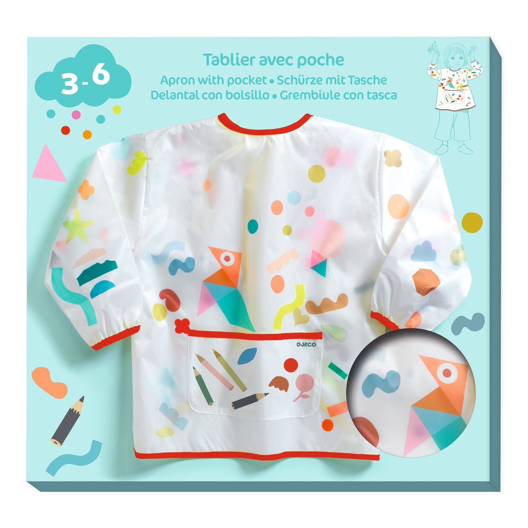 Tablier avec poche Djeco