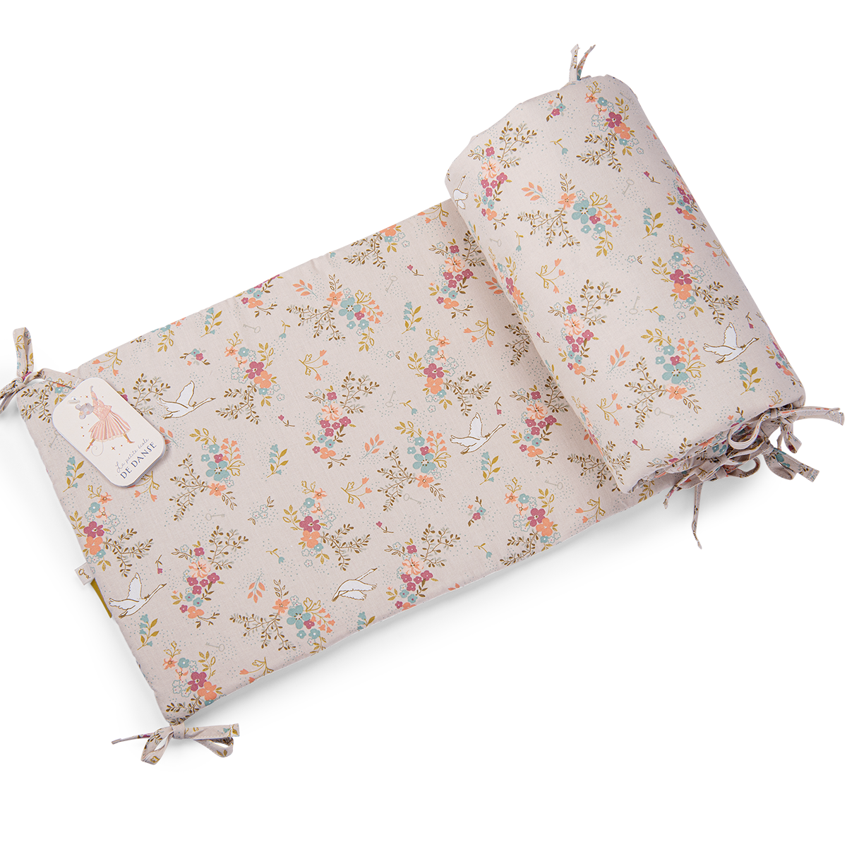 Tour de lit motif fleurs La petite ecole de danse