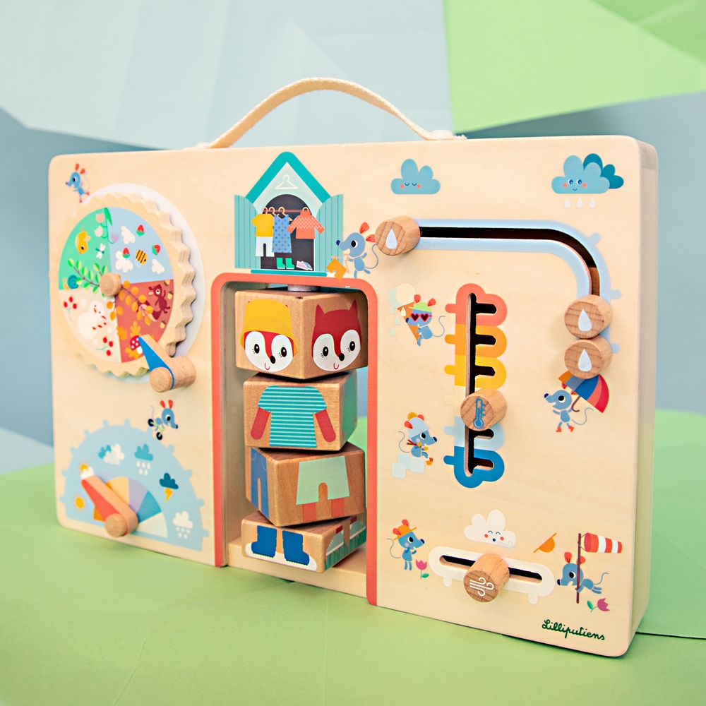 Valisette je m'habille selon la meteo Alice Lilliputiens