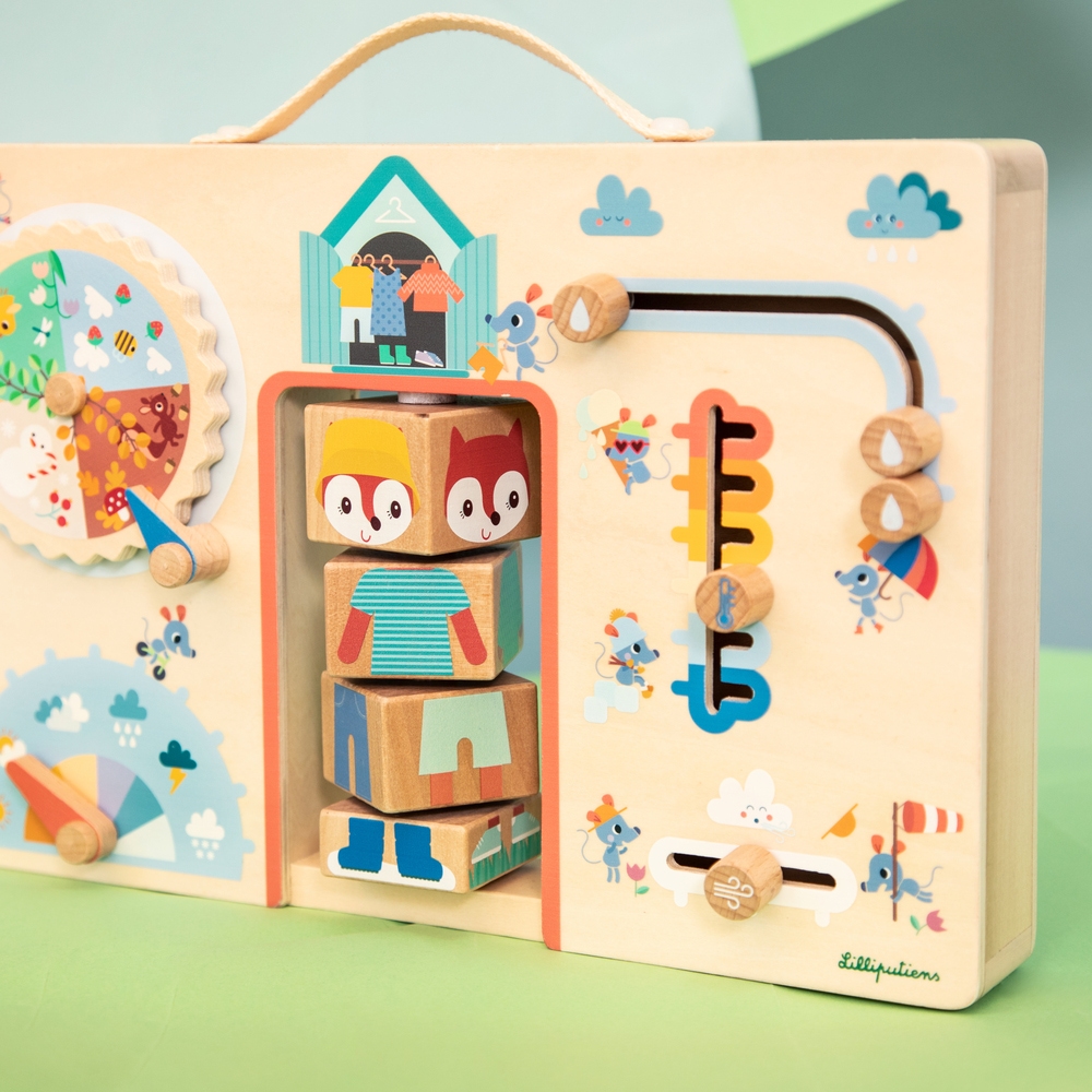 Valisette je m'habille selon la meteo Alice Lilliputiens