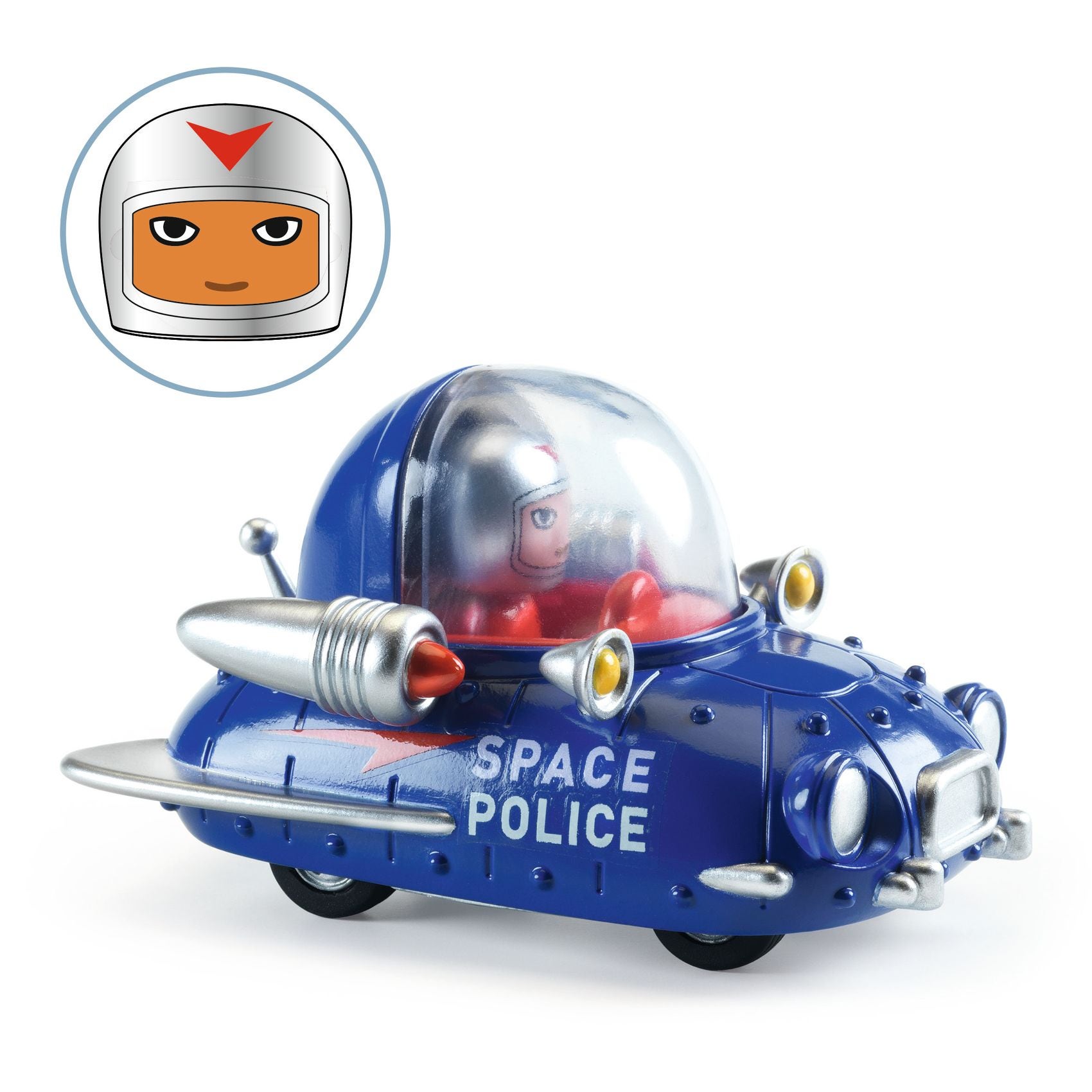 Voiture Crazy motors Space police Djeco